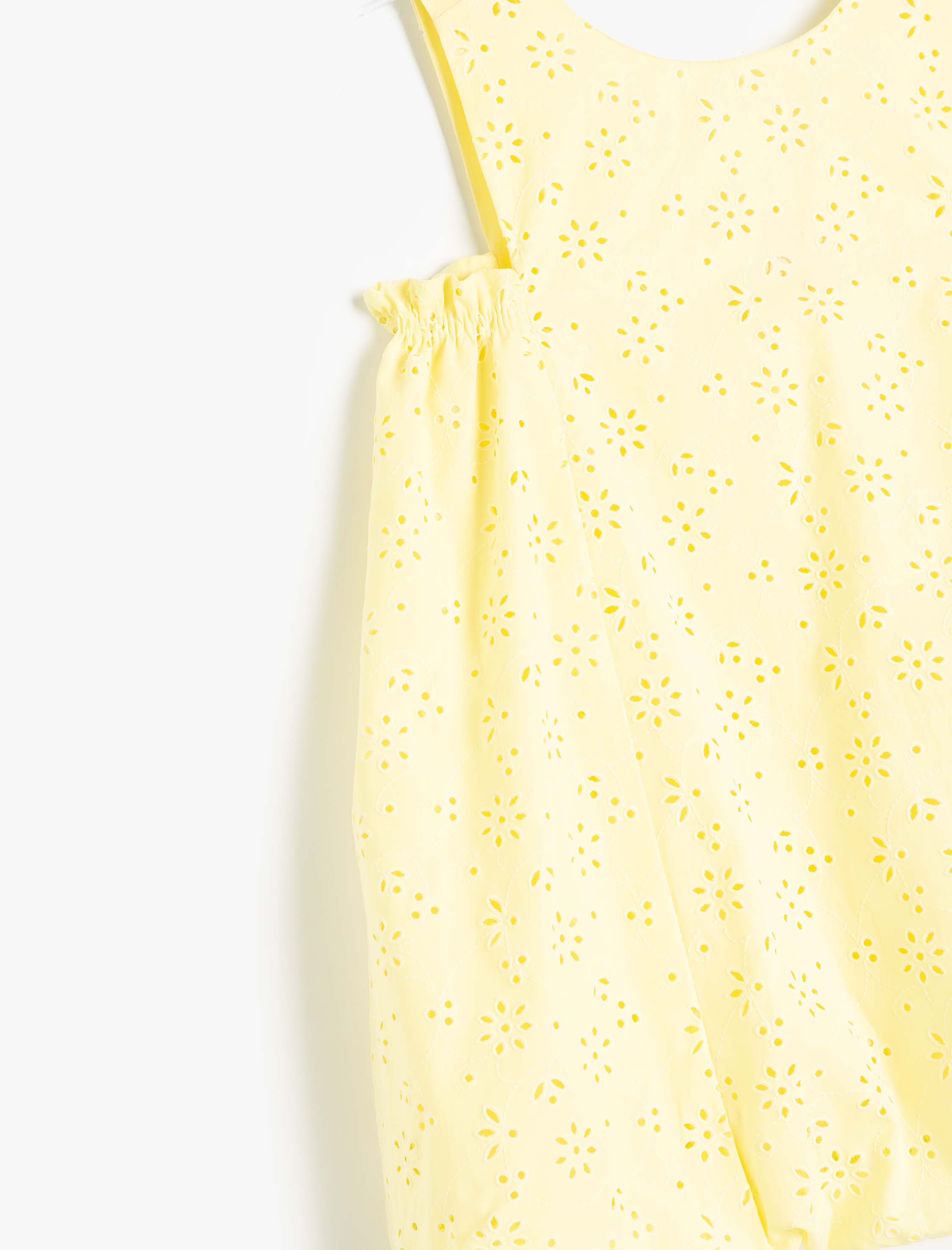  Kız Bebek Pamuklu Askılı A Kesim Çiçekli Elbise