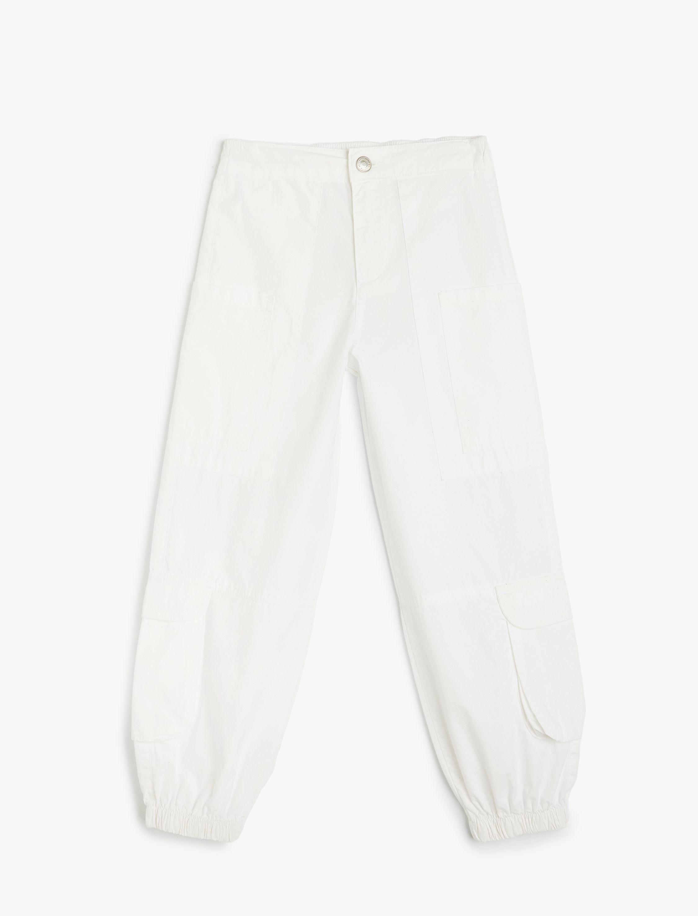 Koton Rahat Kesim Cep Detaylı Pamuklu Basic Jogger Pantolon -1