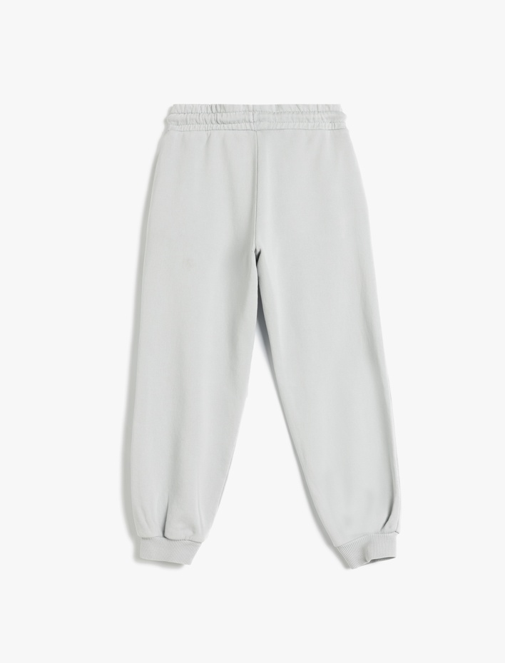 Erkek Çocuk Pamuklu Beli Bağcıklı Cep Detaylı Relax Fit Eşofman Altı