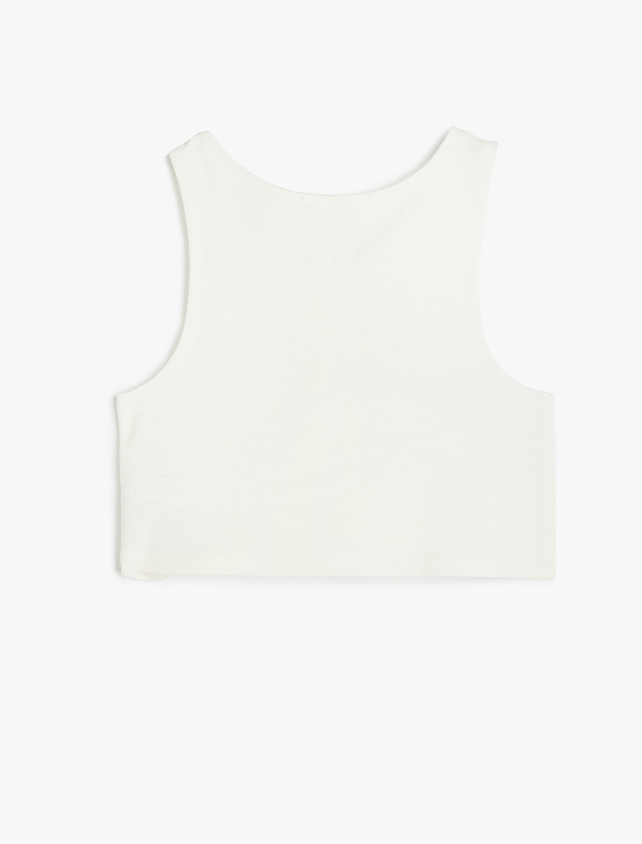  Kız Çocuk Viskon Karışımlı Düğmeli Yuvarlak Yaka Askılı Bluz