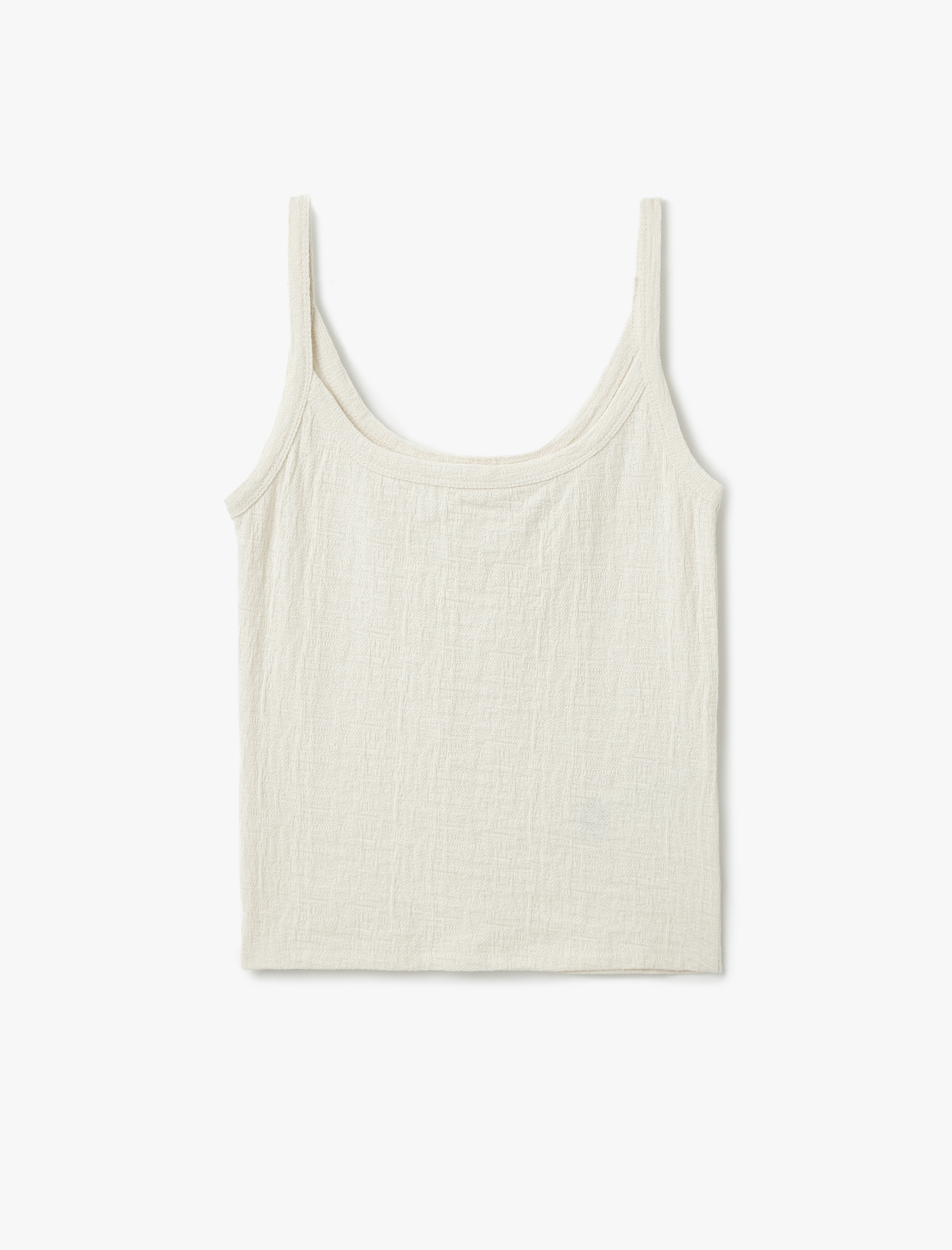   Pamuklu Dokulu İnce Askılı Atlet