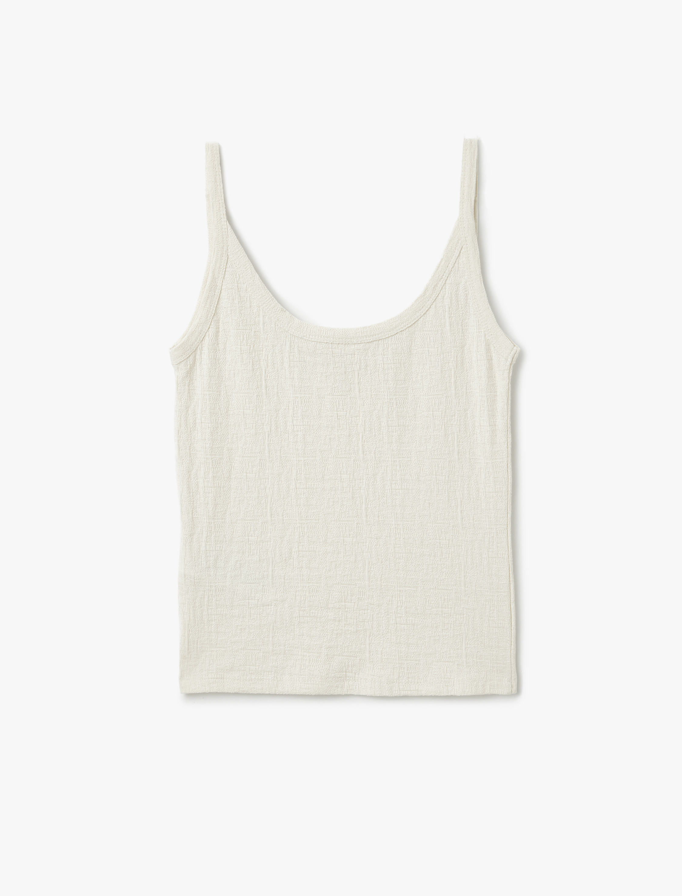   Pamuklu Dokulu İnce Askılı Atlet