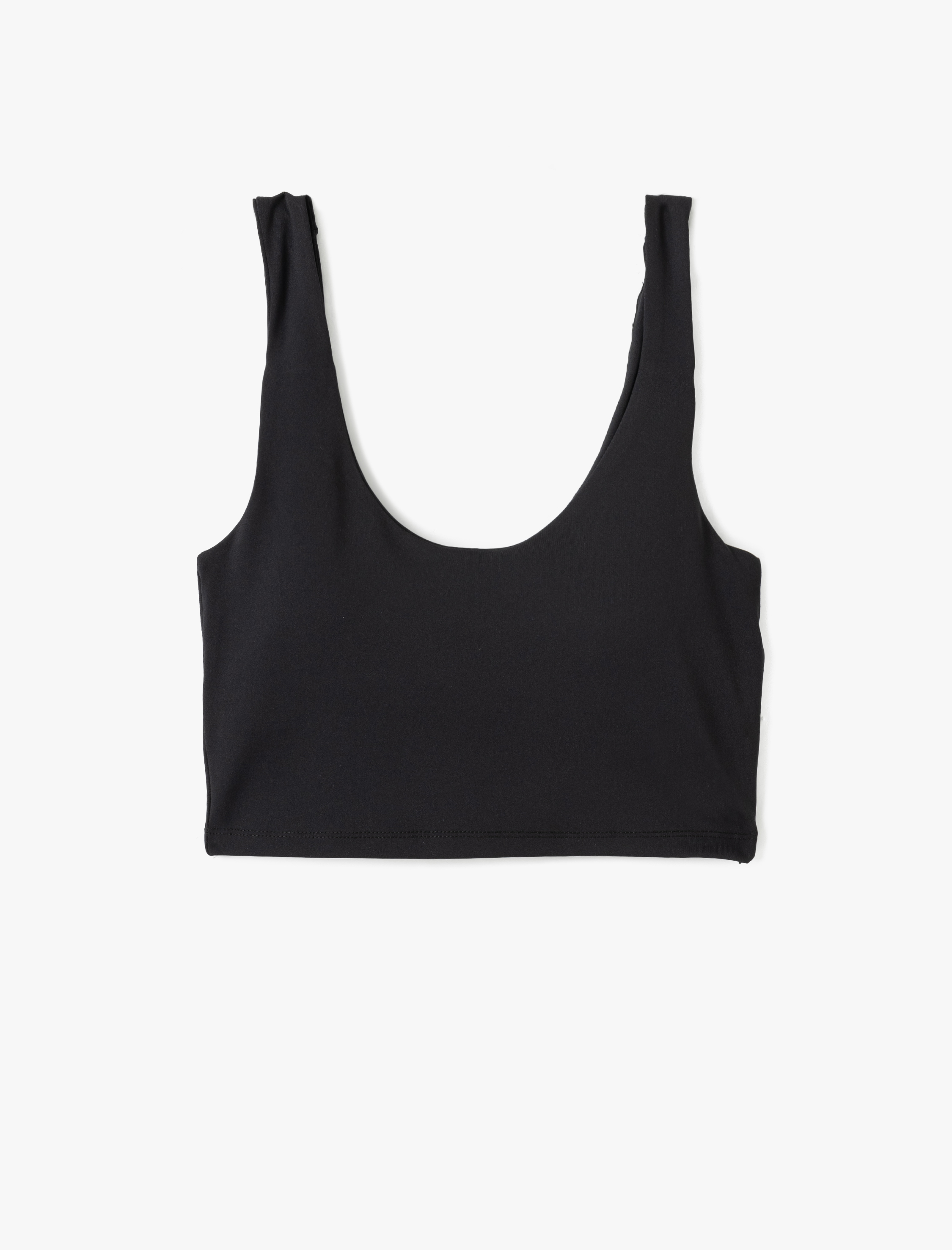 Slim Fit Kolsuz U Yaka Kaplı  Sporcu Sütyeni