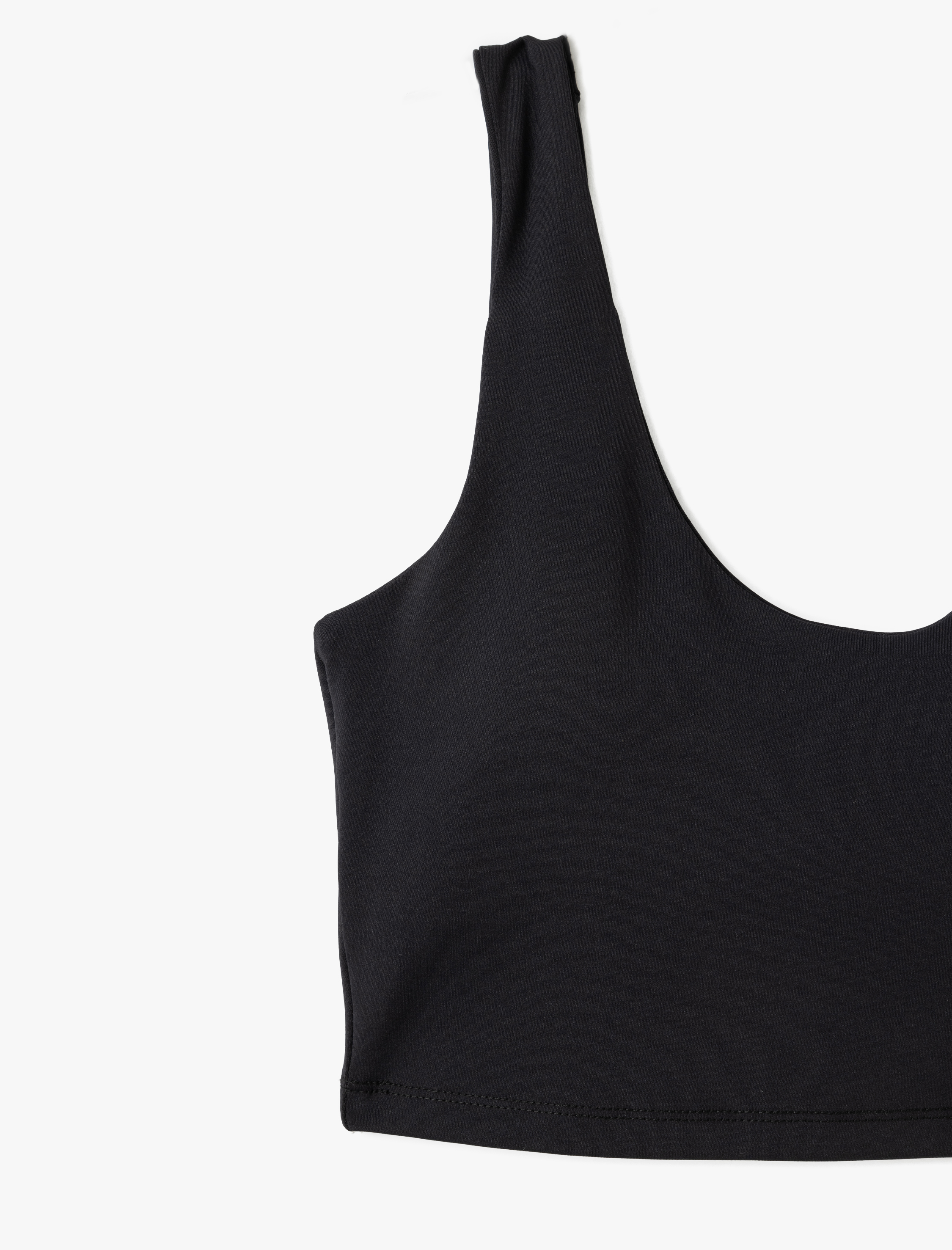 Slim Fit Kolsuz U Yaka Kaplı  Sporcu Sütyeni