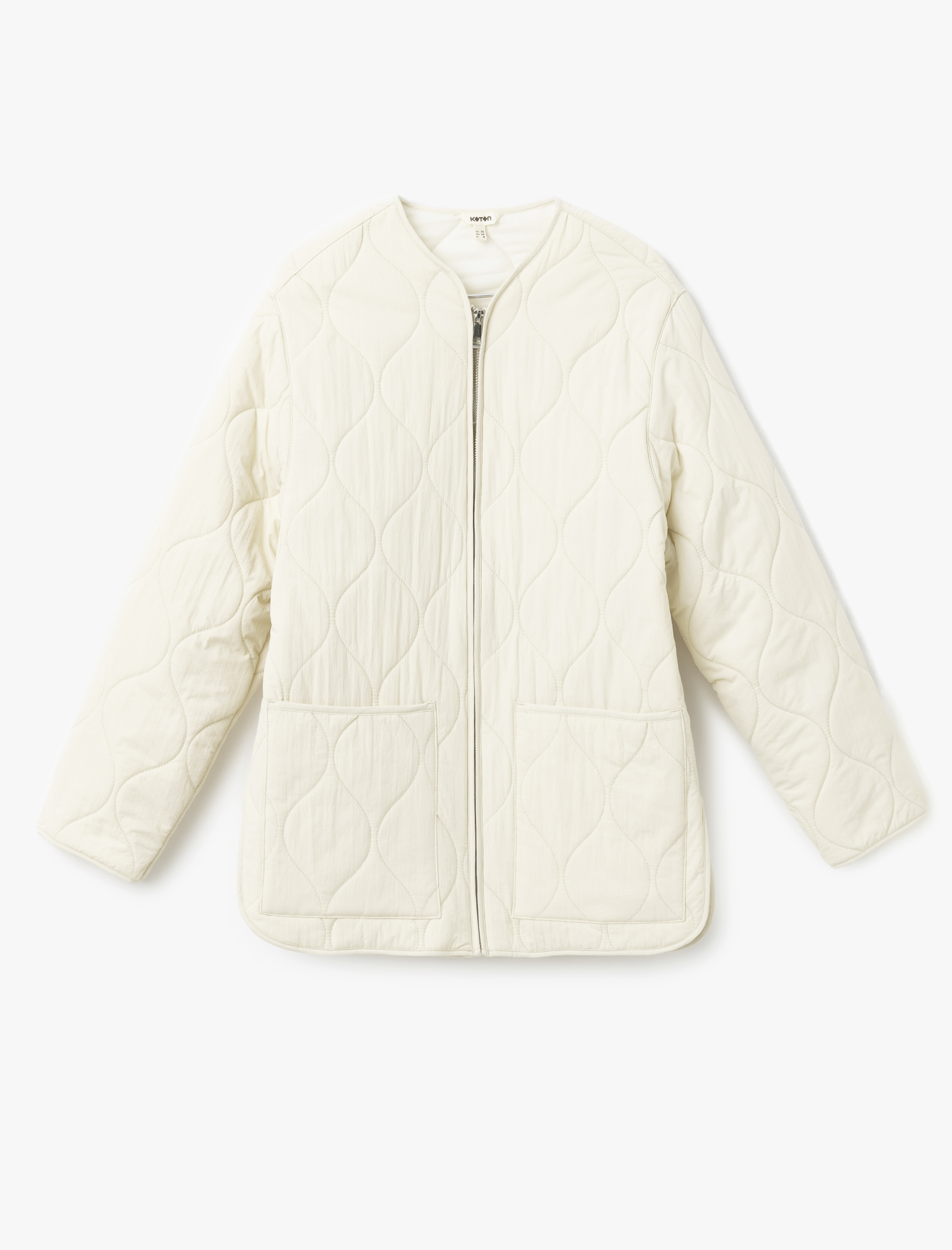   Cepli Fermuarlı Oversize Kapitone Mont