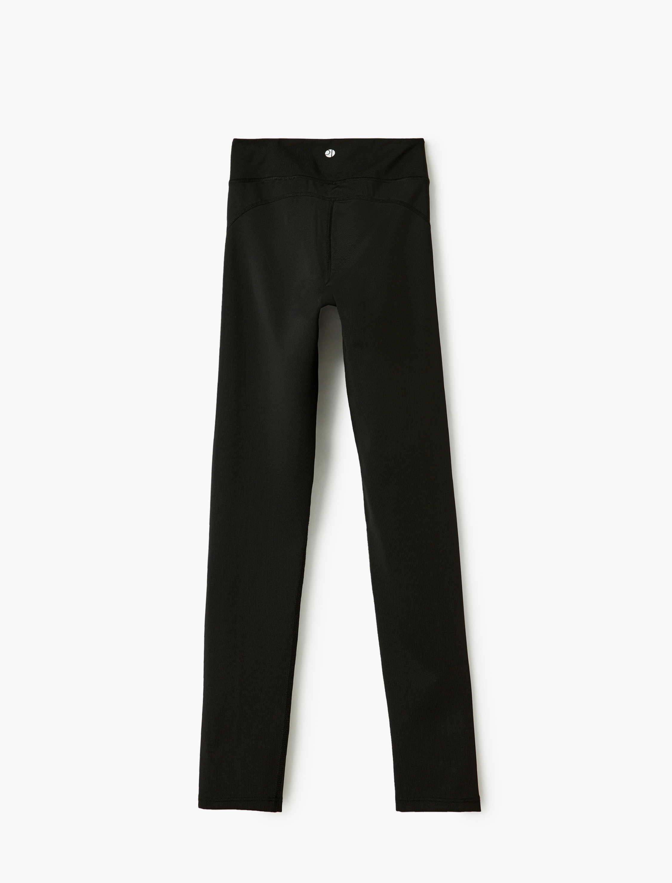 Slim Fit Yüksek Bel Spor Tayt