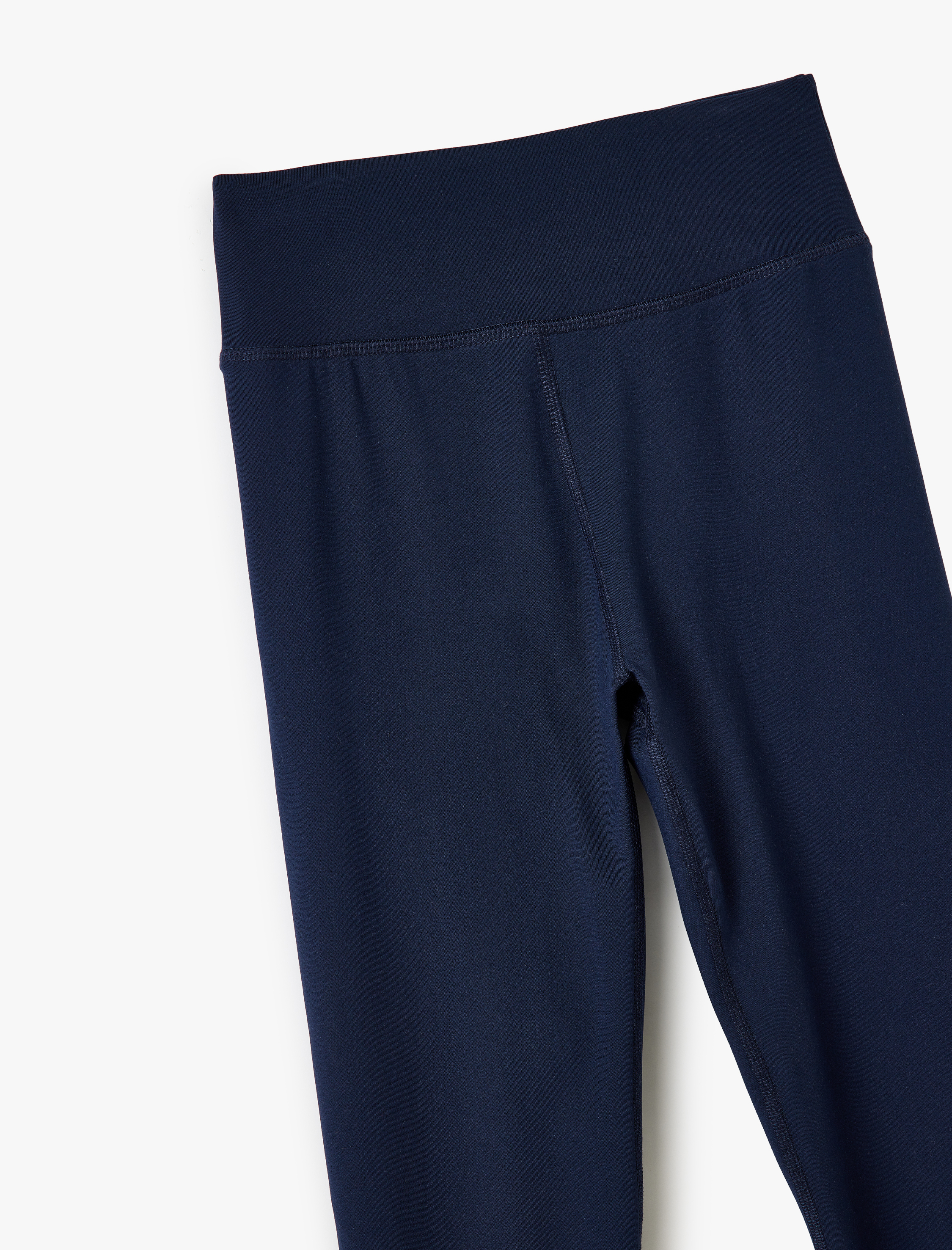 Yüksek Bel Dikiş Detaylı Skinny Fit Spor Tayt