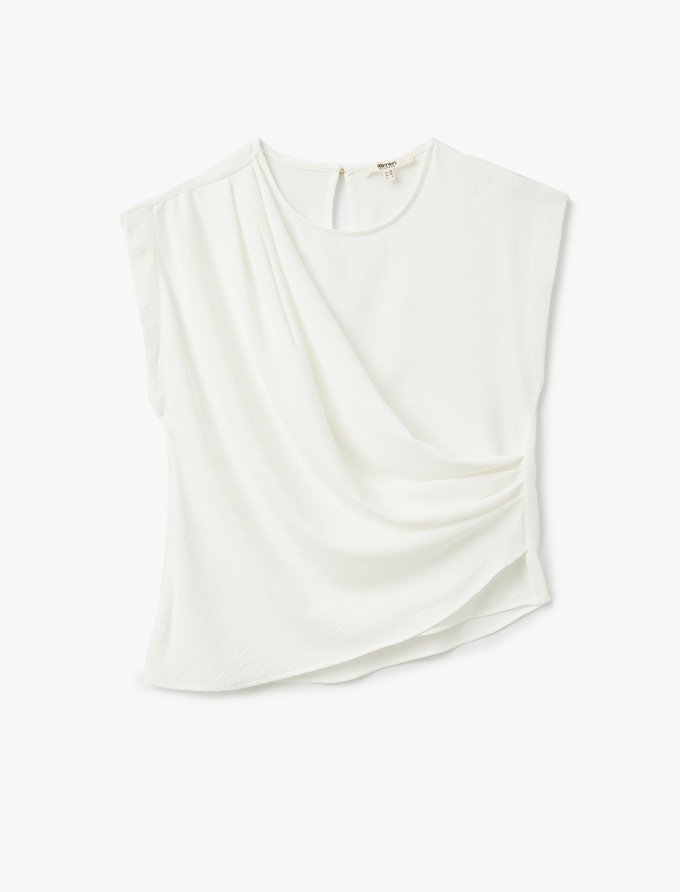 MDX Beyaz Kadın Off Shoulder Uzun Kollu Bluz MG2567 - Brisbane
