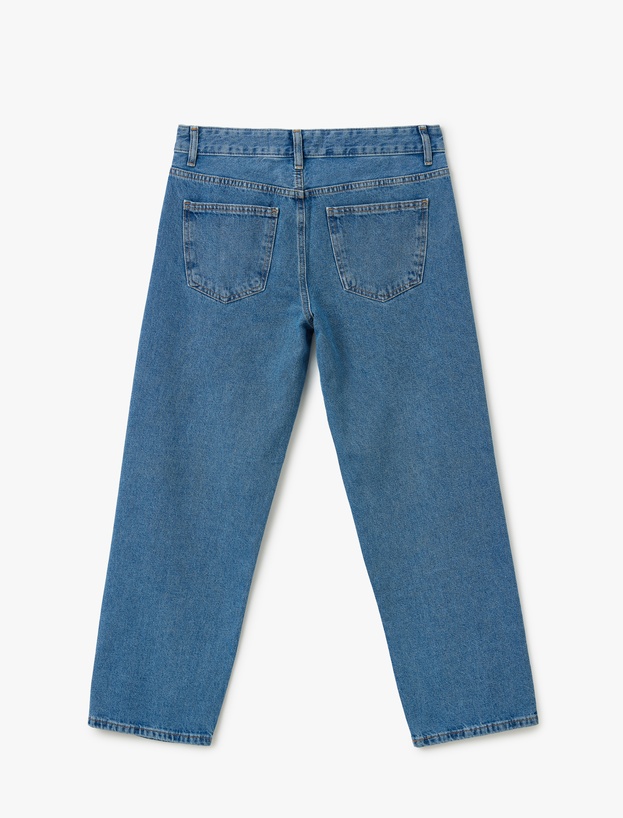 Straight Fit Düz Paça Cepli Denim Pantolon - Straight Fit Jeans_3
