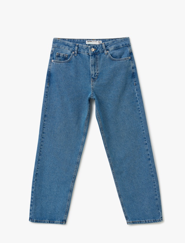 Straight Fit Düz Paça Cepli Denim Pantolon - Straight Fit Jeans_2
