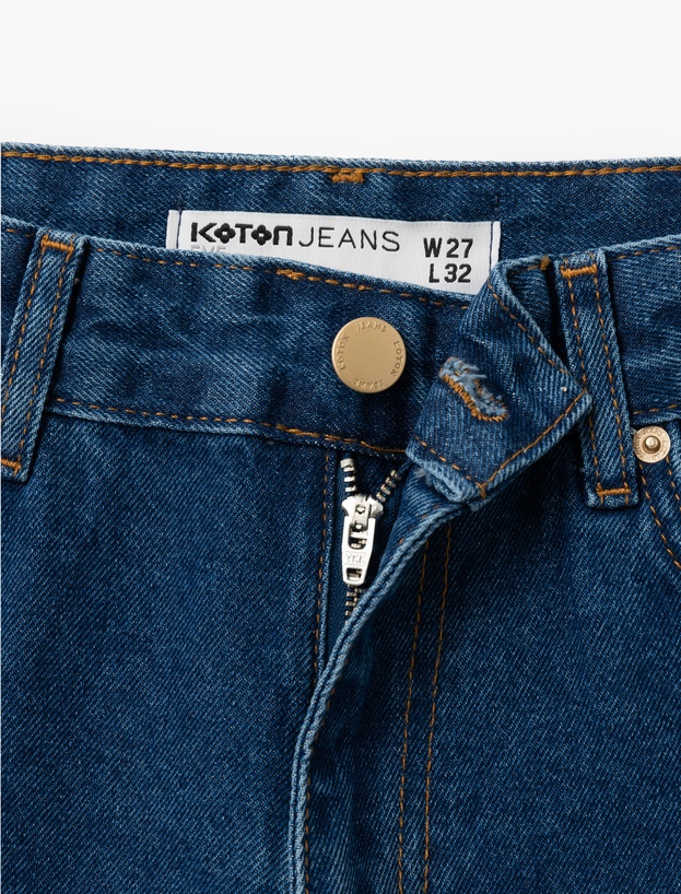 Straight Fit Düz Paça Cepli Denim Pantolon - Straight Fit Jeans_3