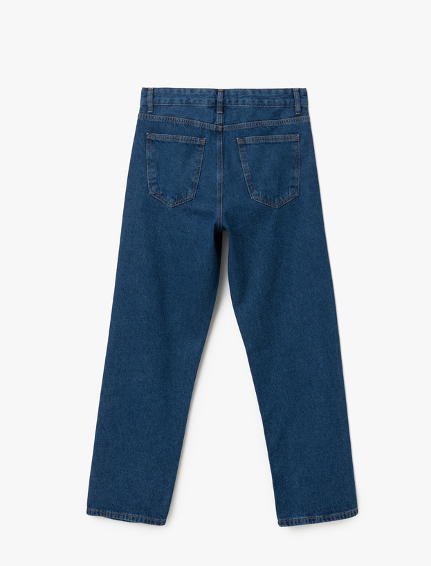 Straight Fit Düz Paça Cepli Denim Pantolon - Straight Fit Jeans_1