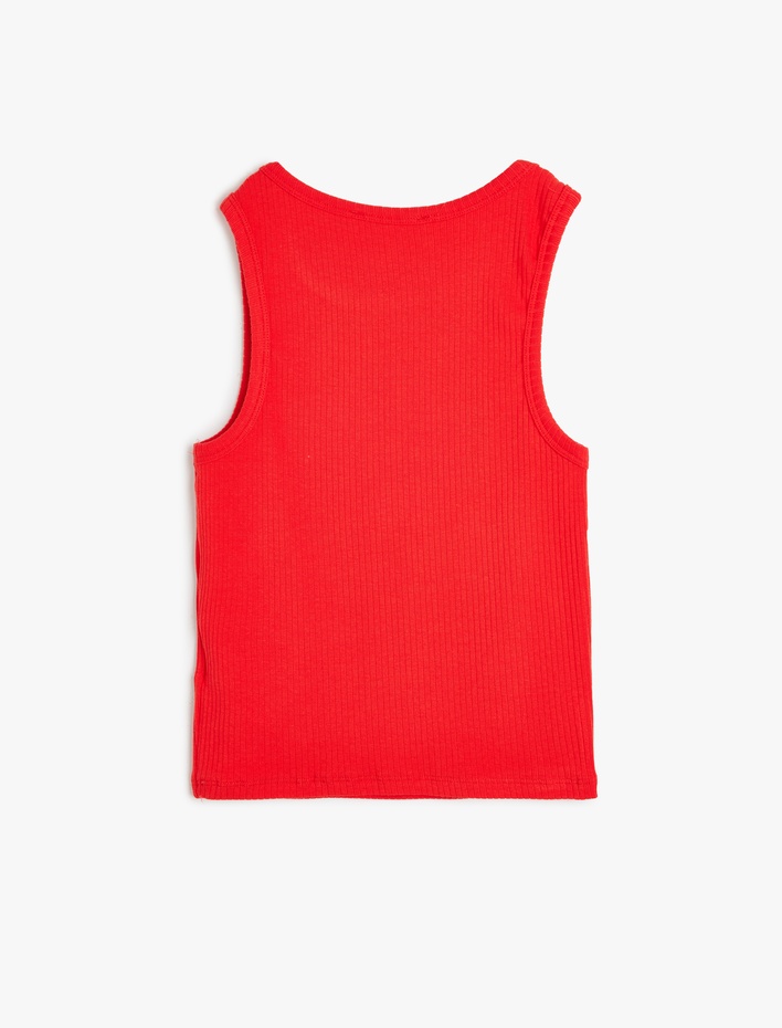  Slim Fit Kolsuz Bisiklet Yaka Basic Atlet