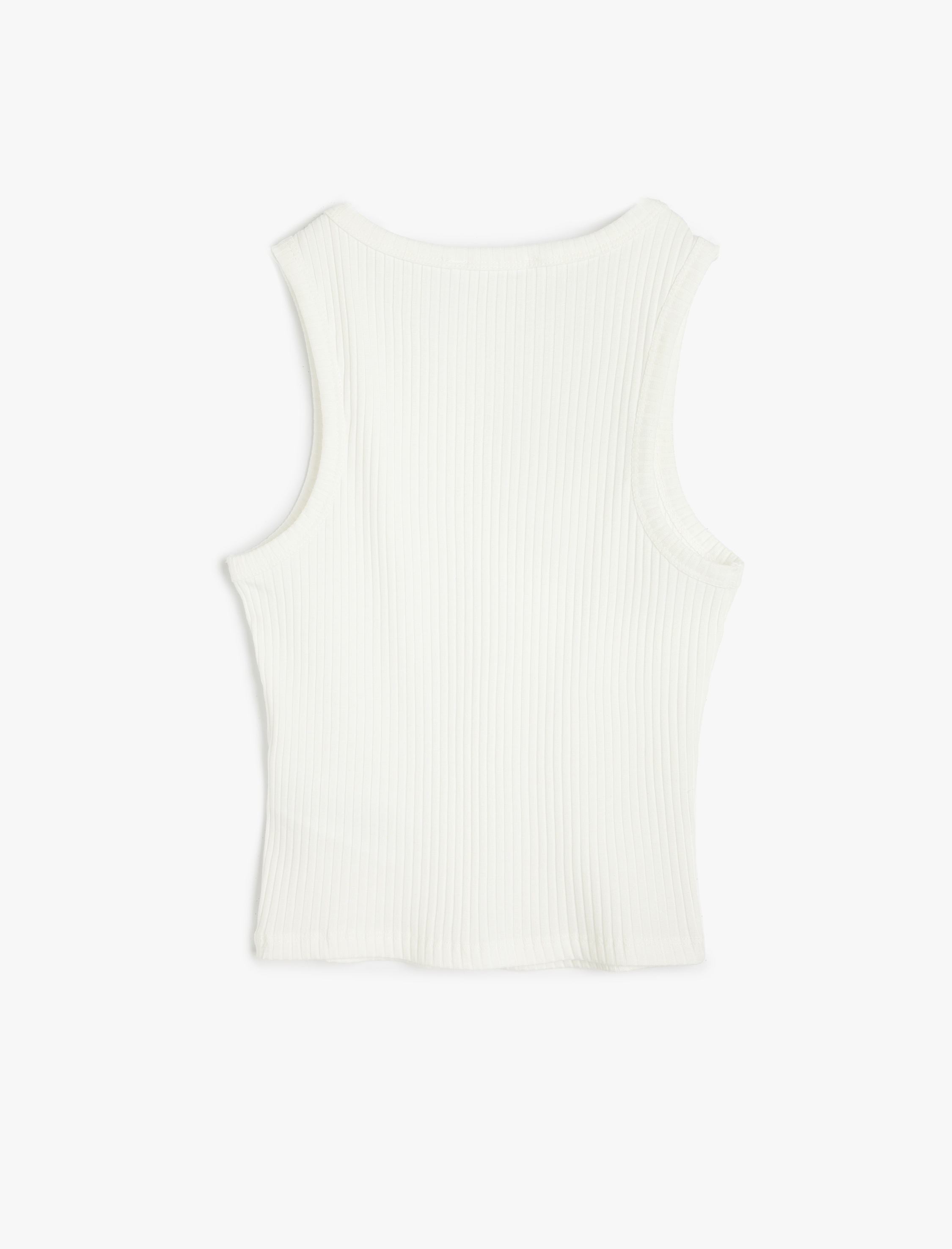   Slim Fit Kolsuz Bisiklet Yaka Basic Atlet