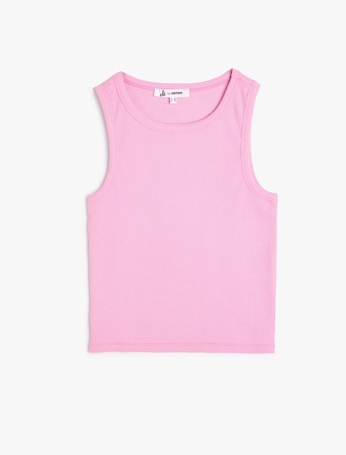  Slim Fit Bisiklet Yaka Kolsuz Atlet