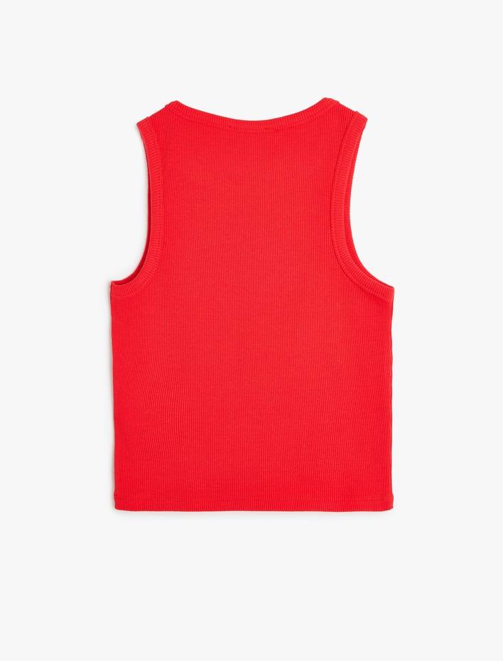  Slim Fit Bisiklet Yaka Kolsuz Atlet