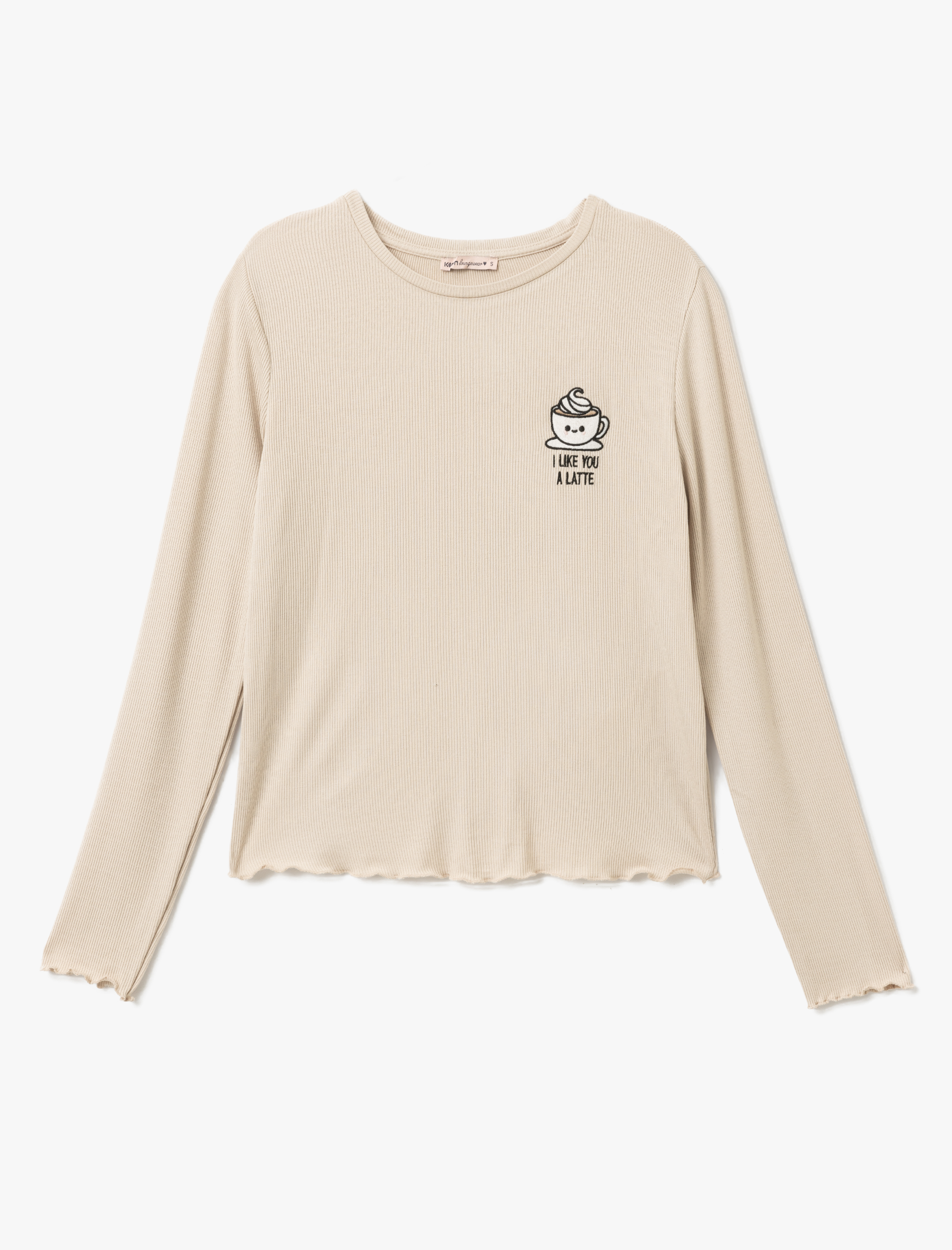   Baskı Detaylı Viskon Uzun Kollu Pijama Takımı