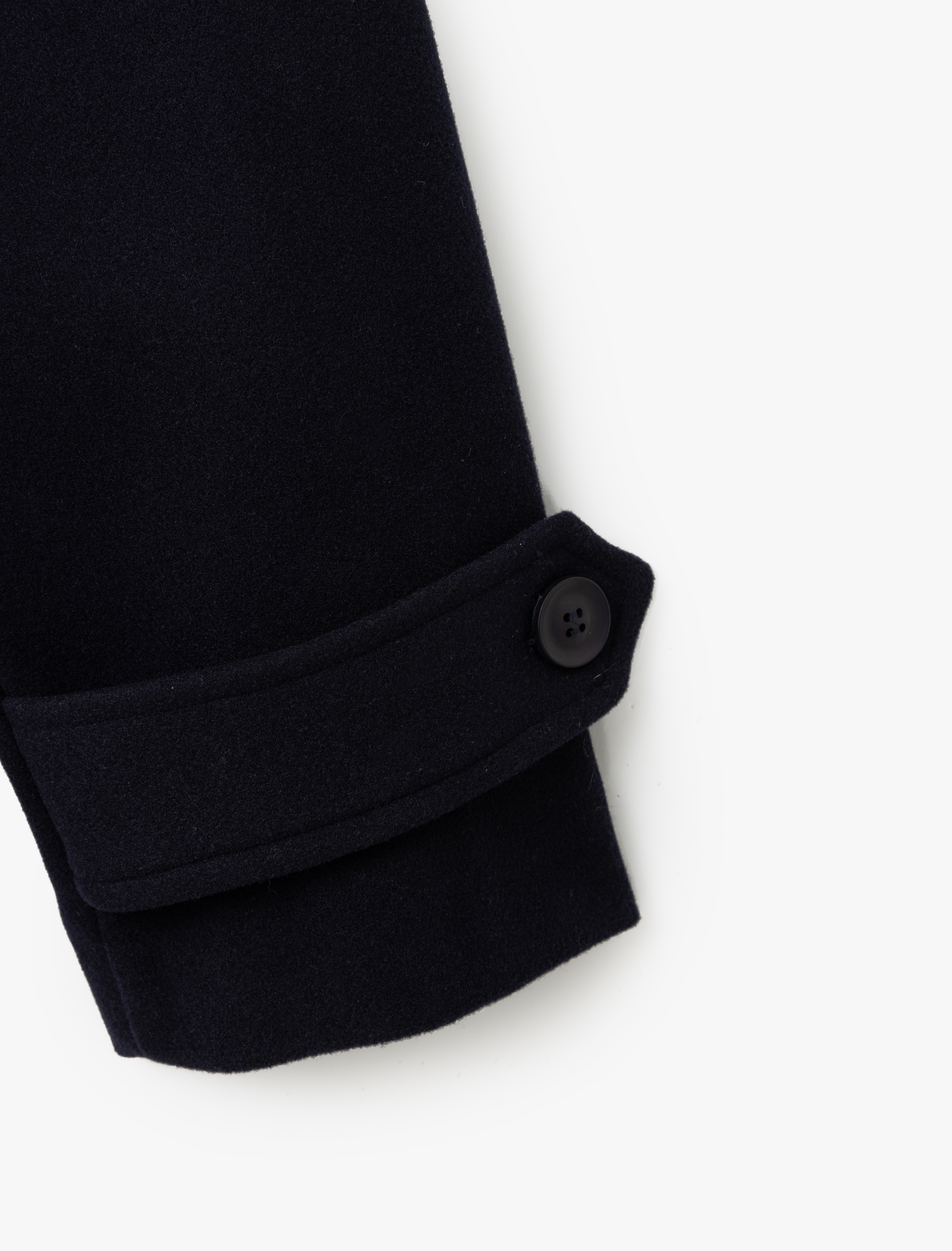   Uzun Kollu Kemerli Cepli Kruvaze Kaşe Kaban