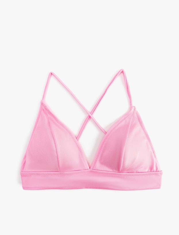 Arkası Çapraz Askılı Bağlama Detaylı Bralet Bikini Üst_0
