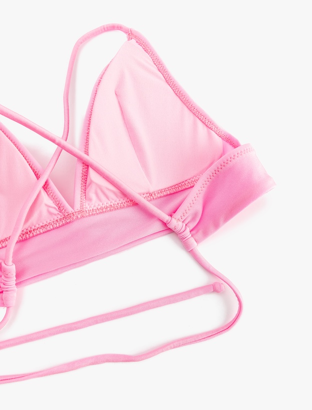 Arkası Çapraz Askılı Bağlama Detaylı Bralet Bikini Üst_2