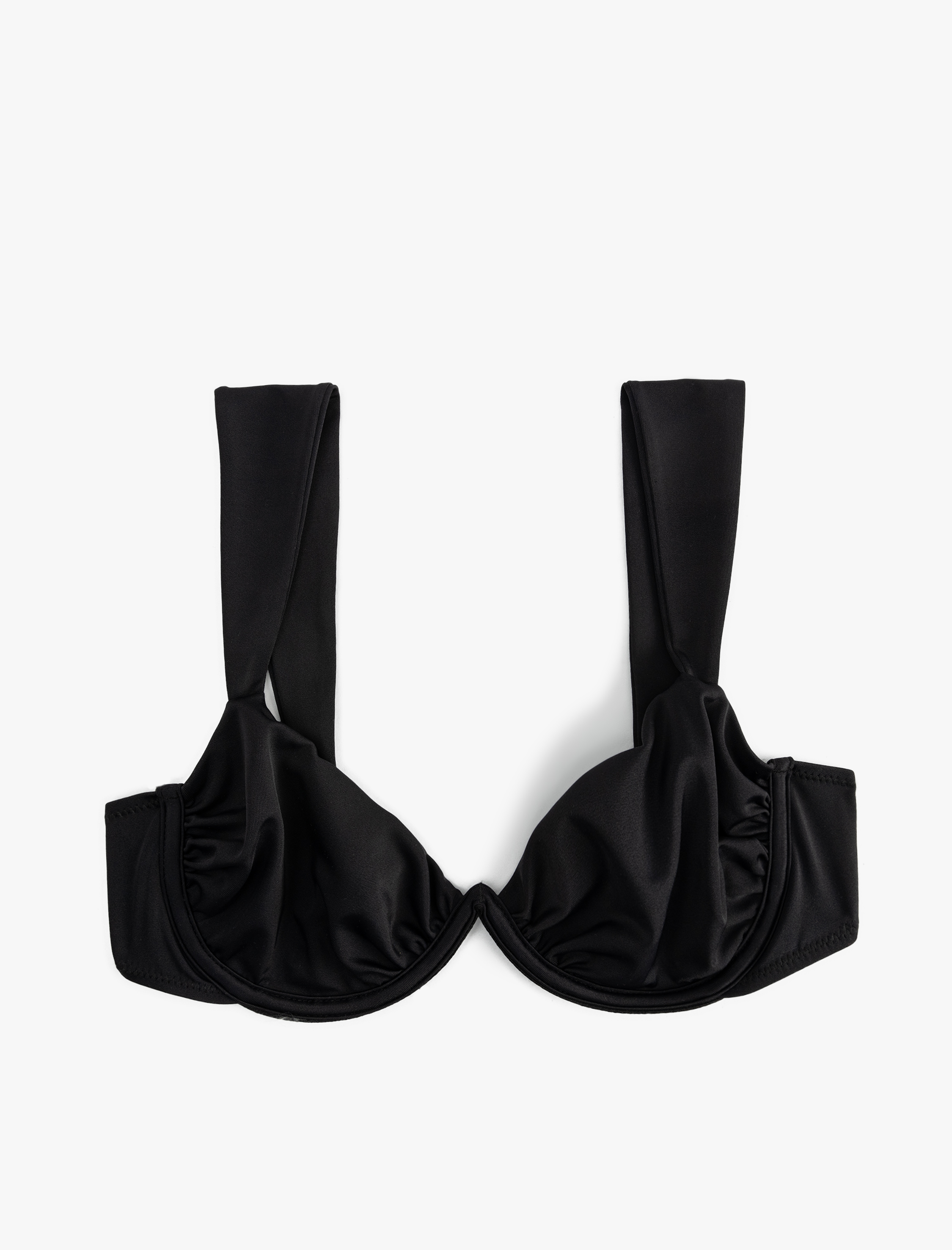 Koton Kadın Kalın Askılı Balenli Bikini Üstü -1