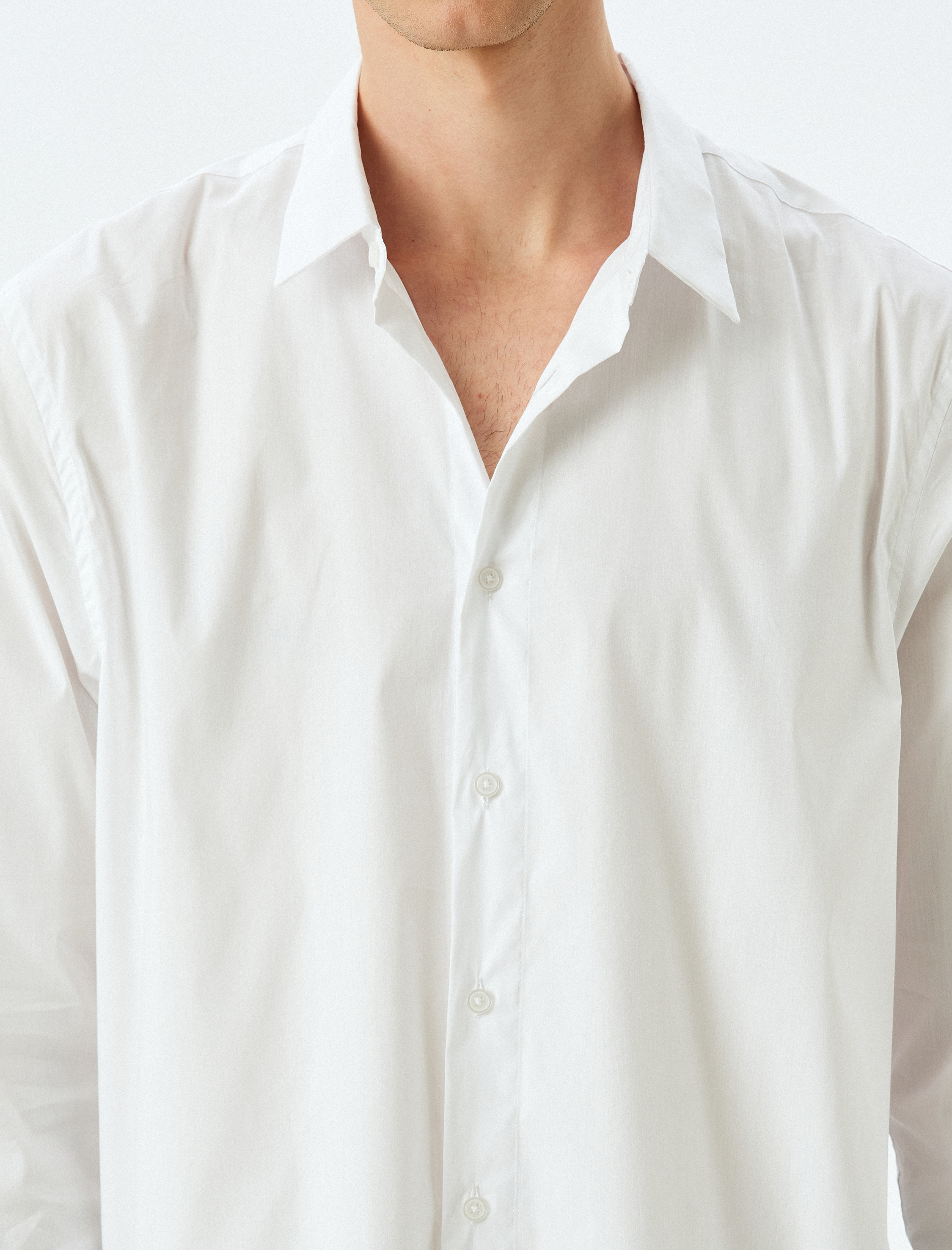   Uzun Kollu Regular Fit Pamuklu Basic Gömlek