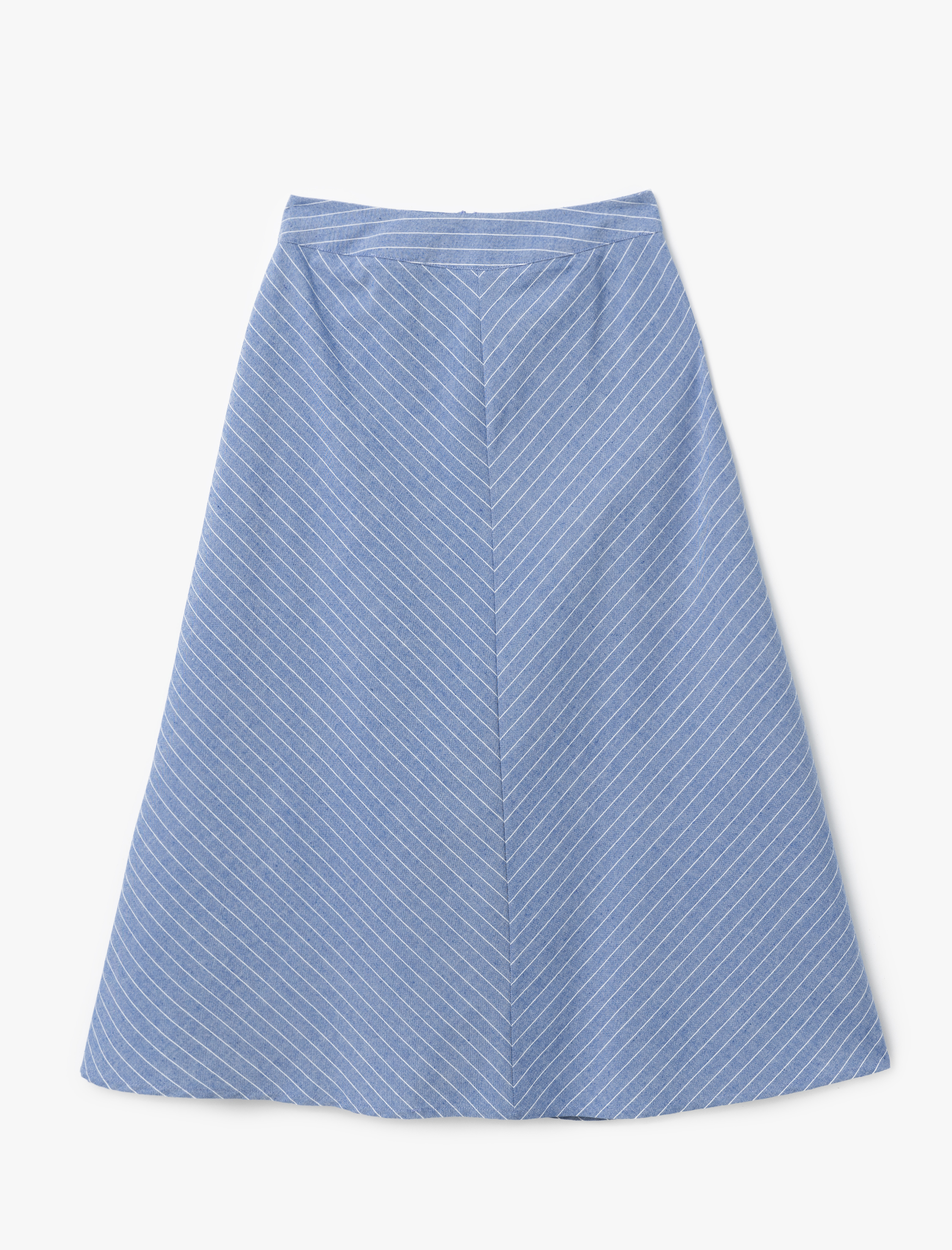   Viskon Karışımlı Oversize Uzun Kloş Etek