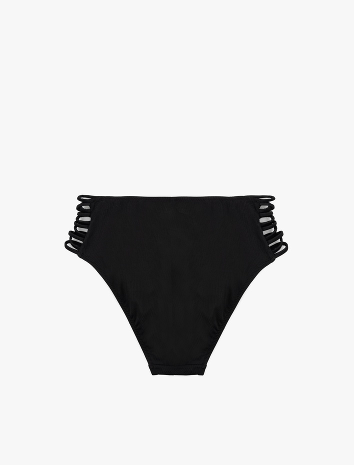  Yanları İpli Yüksek Bel Bikini Altı