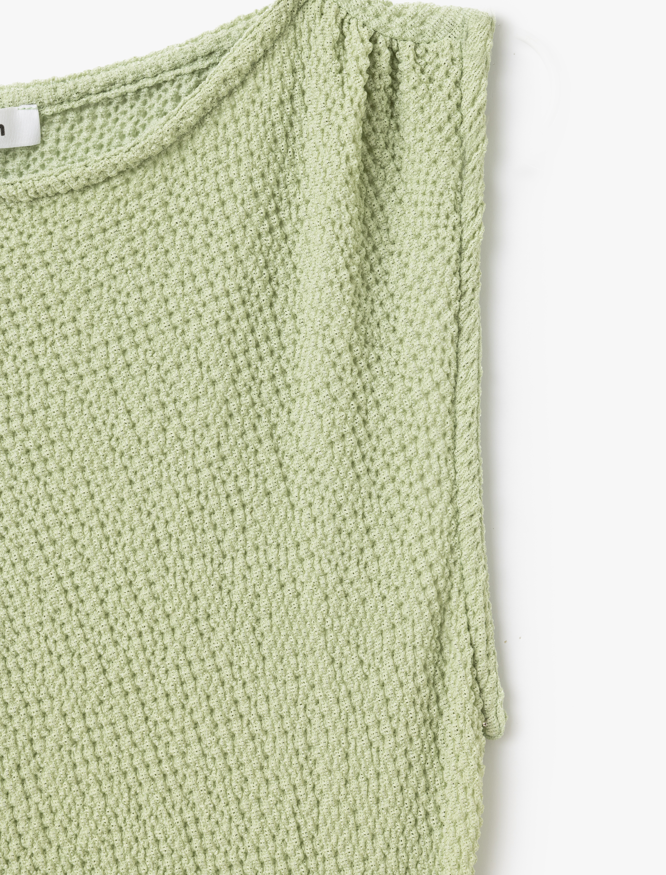   Bisiklet Yaka Kolsuz Slim Fit Dokulu Drapeli Uzun Elbise Bürümcük