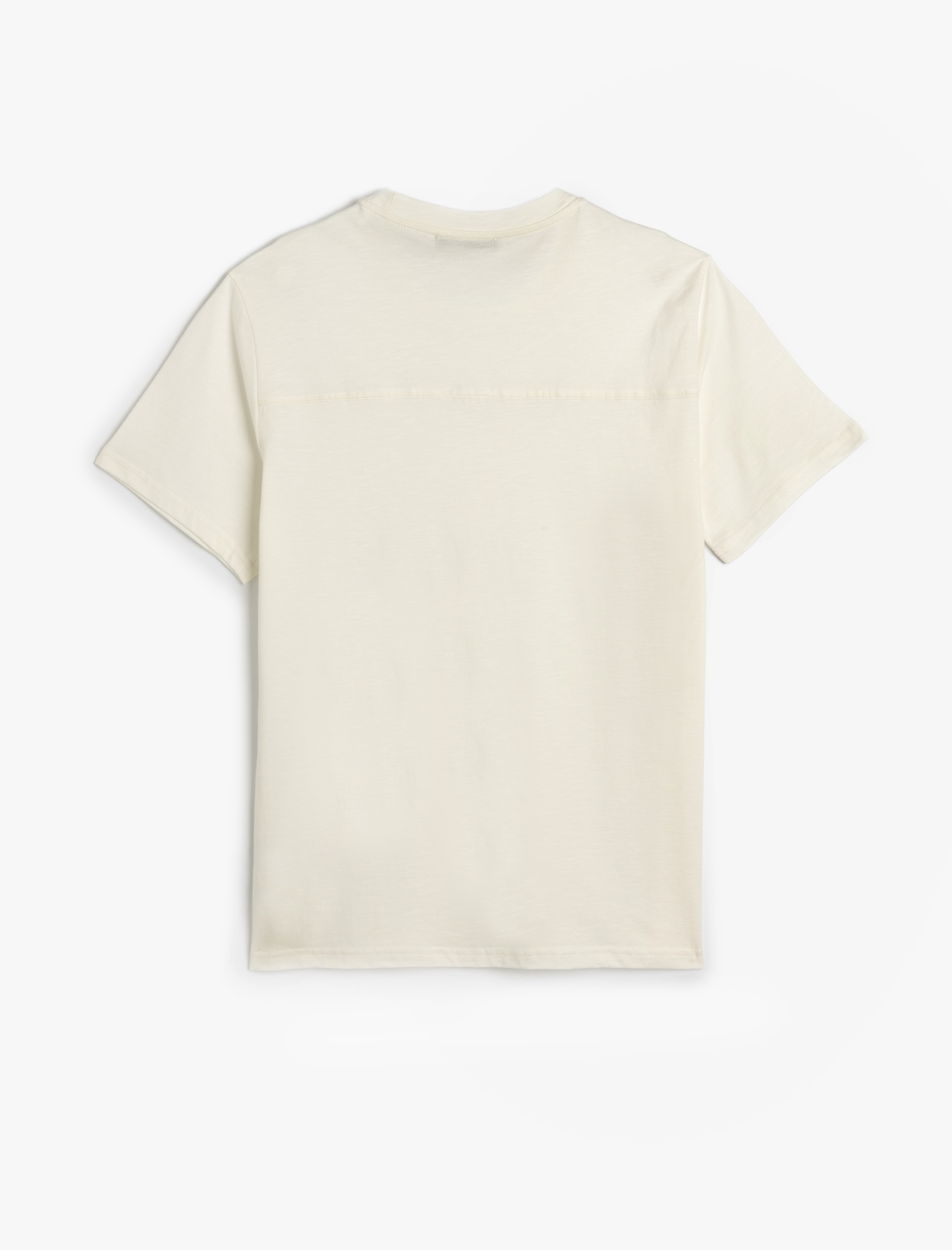   Kısa Kollu Pamuklu Bisiklet Yaka Basic Slim Fit Tişört