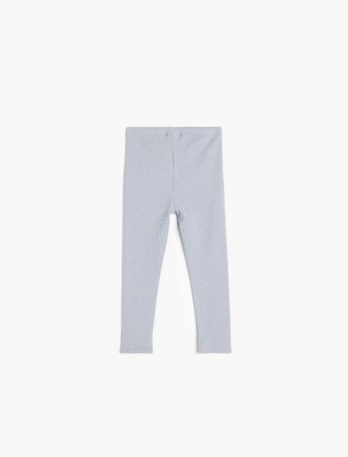 Kız Bebek Pamuklu Beli Lastikli Basic Uzun Tayt