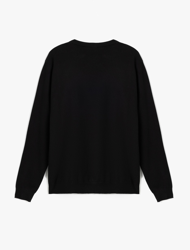 Basic Sweatshirt Bisiklet Yaka Uzun Kollu_1