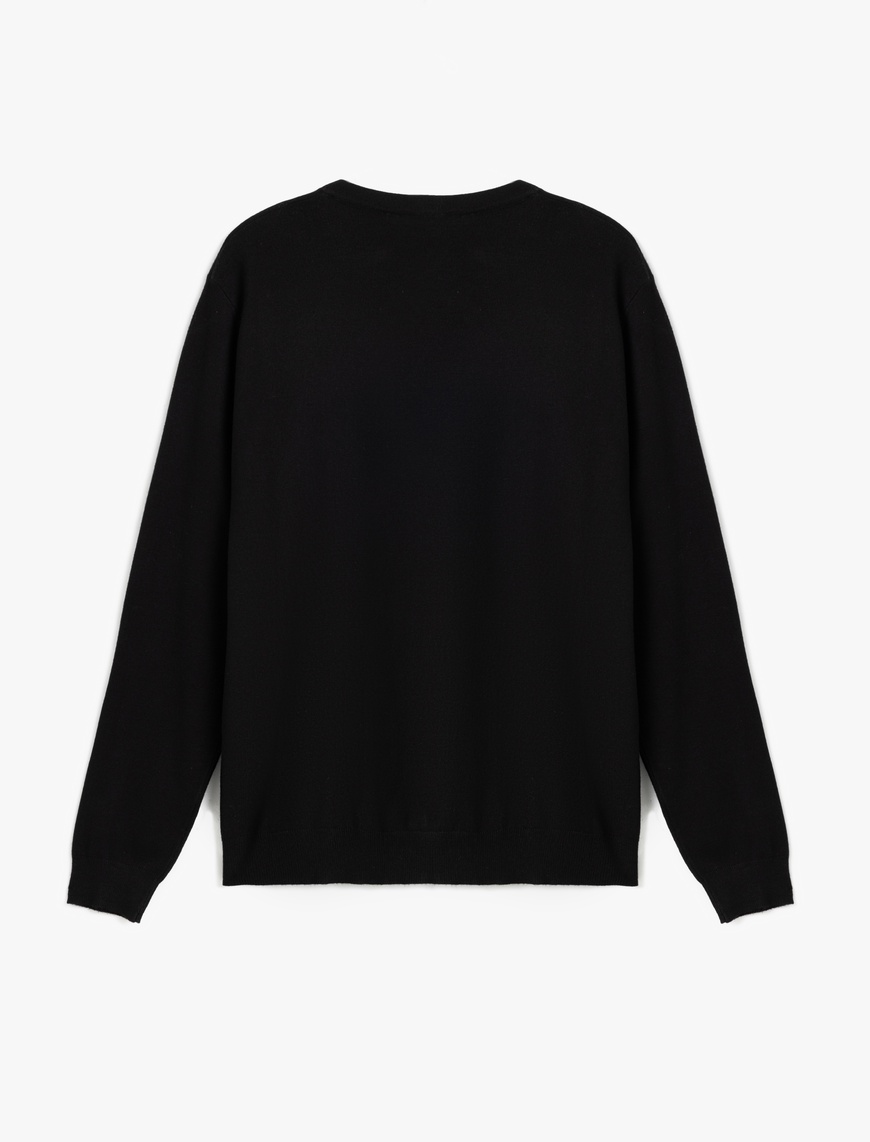   Basic Sweatshirt Bisiklet Yaka Uzun Kollu