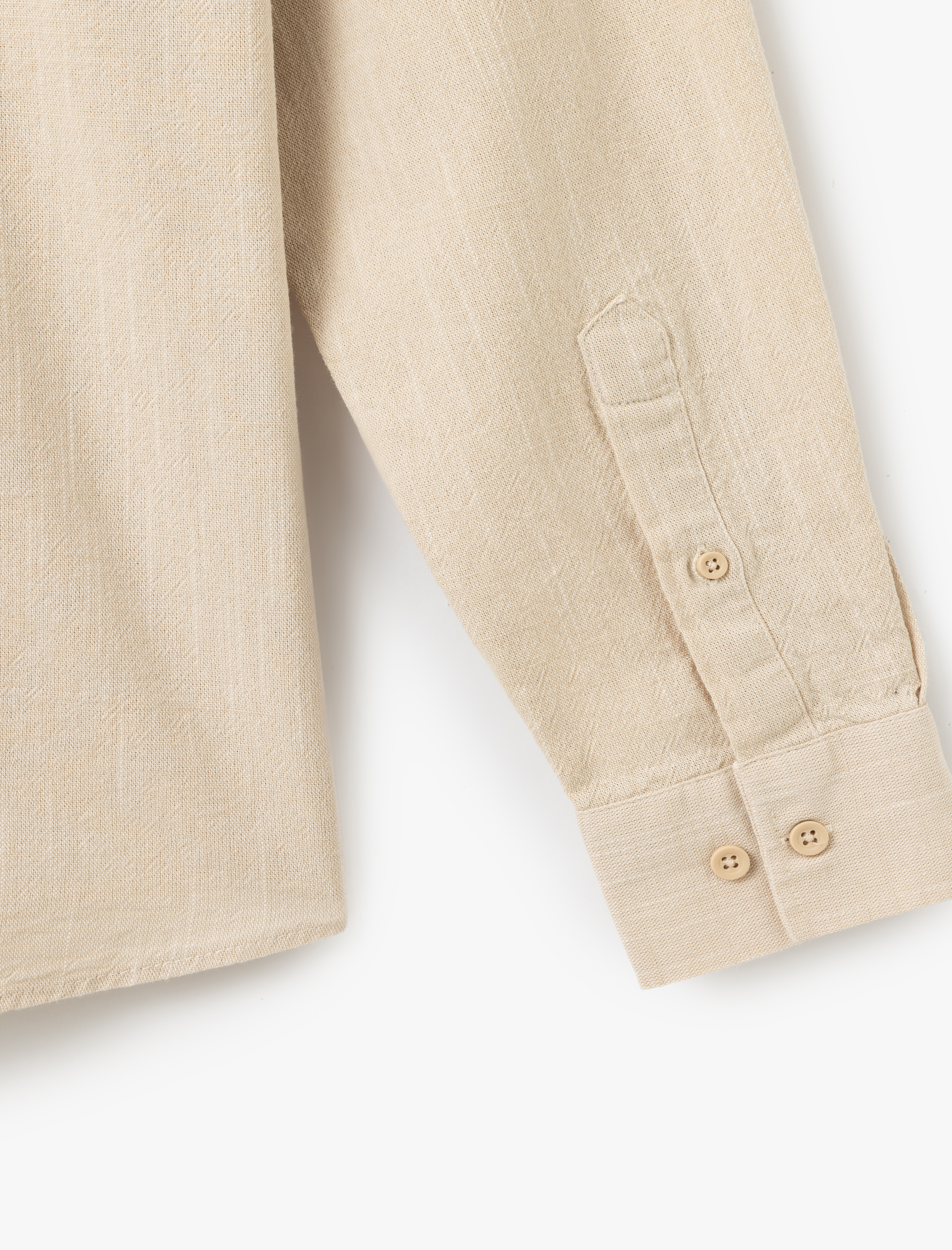   Pamuklu Düğmeli Regular Fit Uzun Kollu Klasik Gömlek