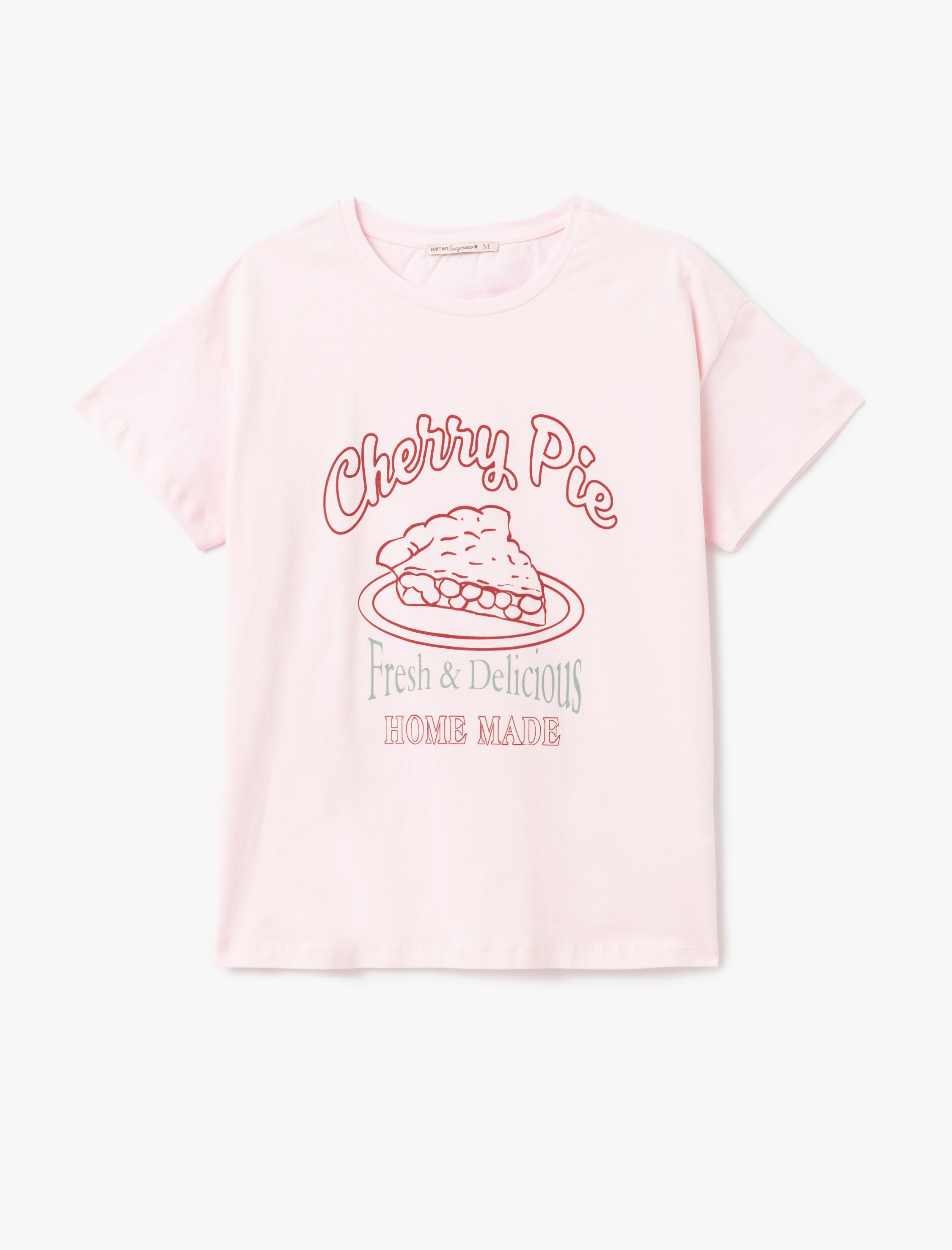 Pamuklu Baskılı Kısa Kollu Pijama Takımı