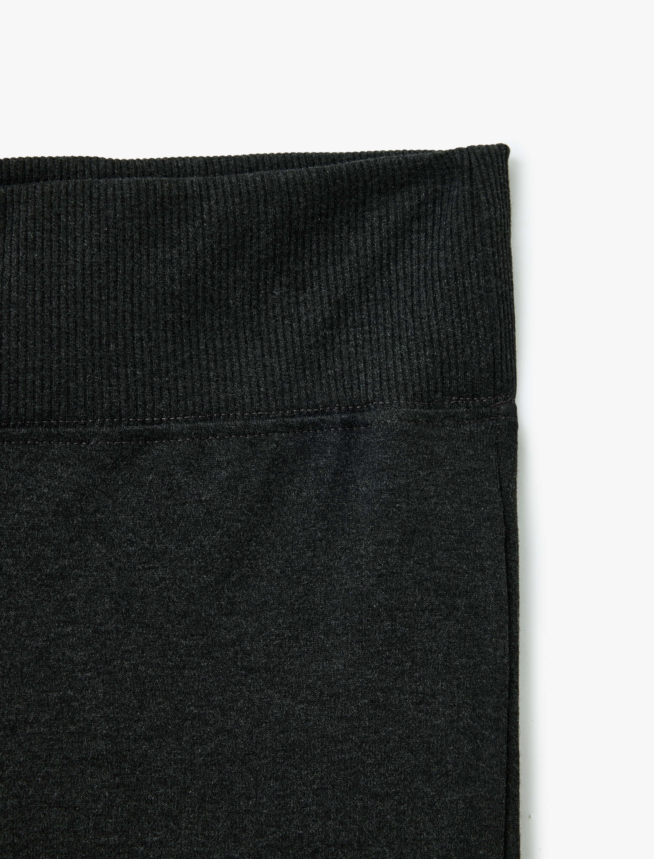 Viskon Karışımlı Beli Lastikli İspanyol Paça Tayt Pantolon