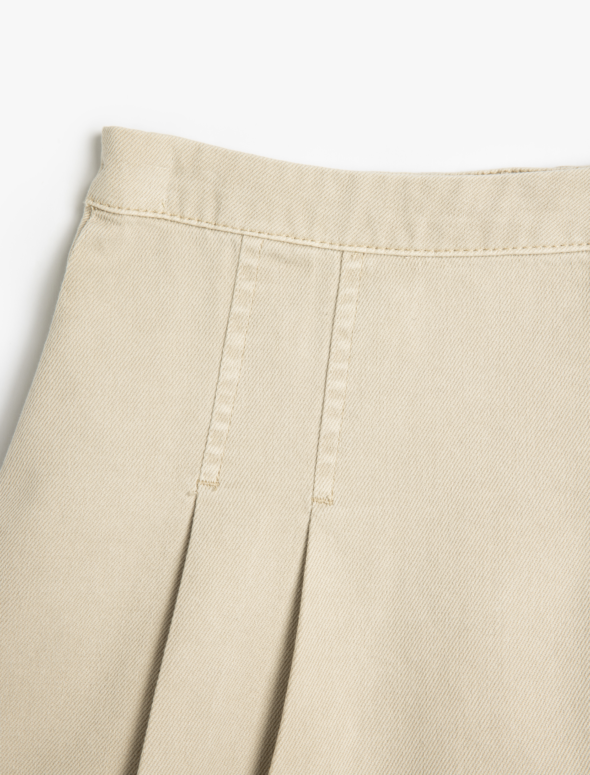  Kız Çocuk Pamuklu Pile Detaylı Mini Etek