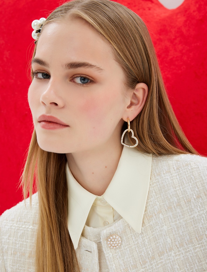  Düğmeli Uzun Kollu Klasik Yaka Saten Gömlek