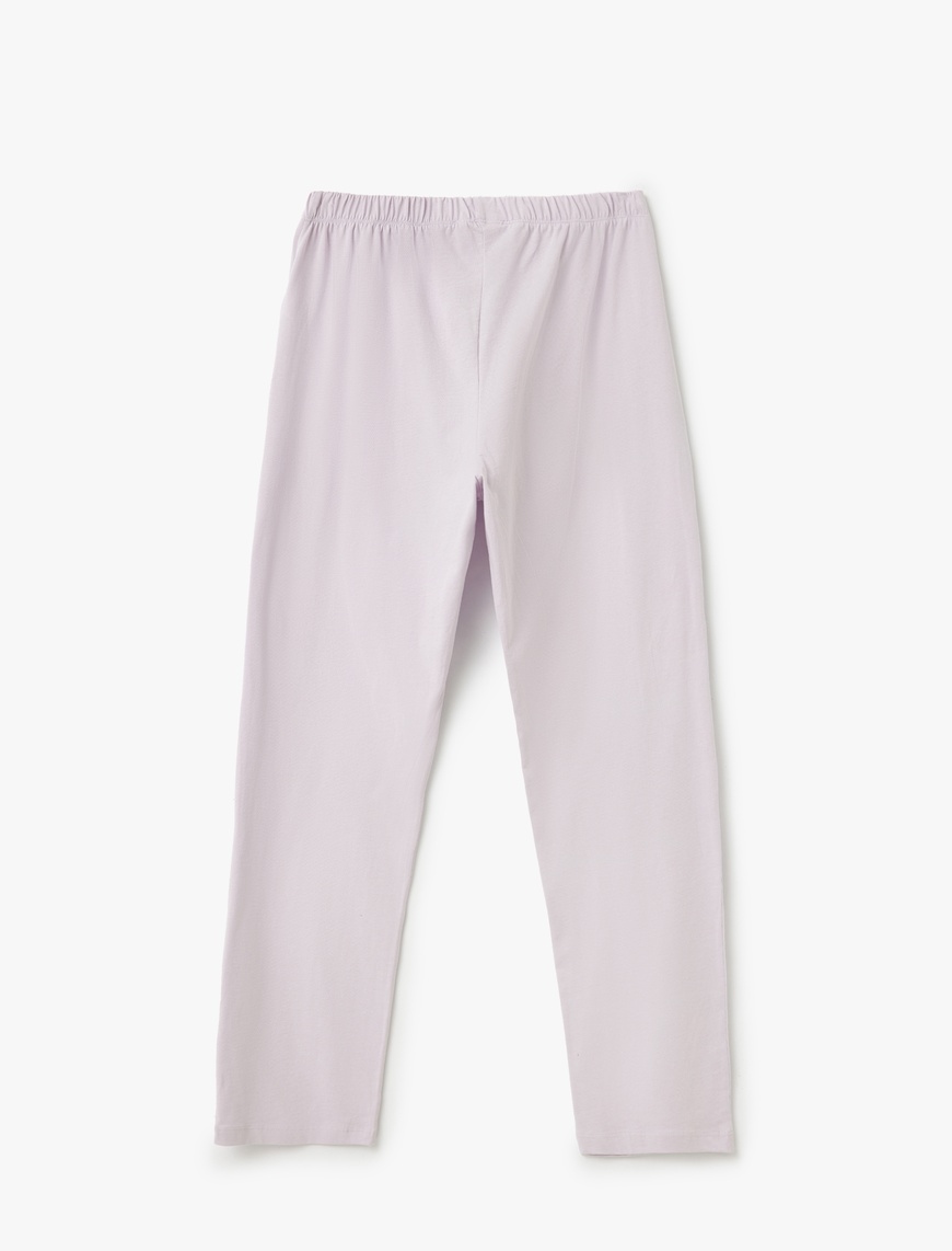   Pamuklu Kedi Baskılı Kısa Kollu Pijama Takımı