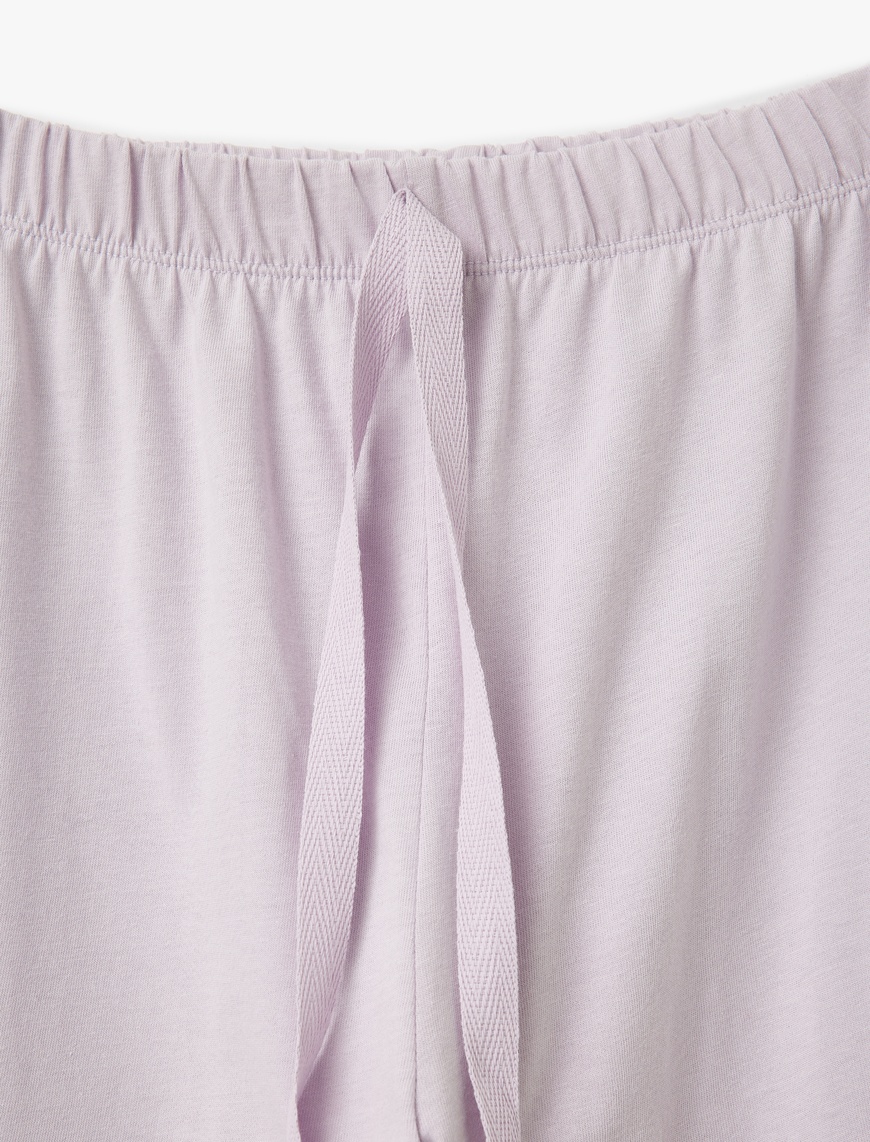   Pamuklu Kedi Baskılı Kısa Kollu Pijama Takımı