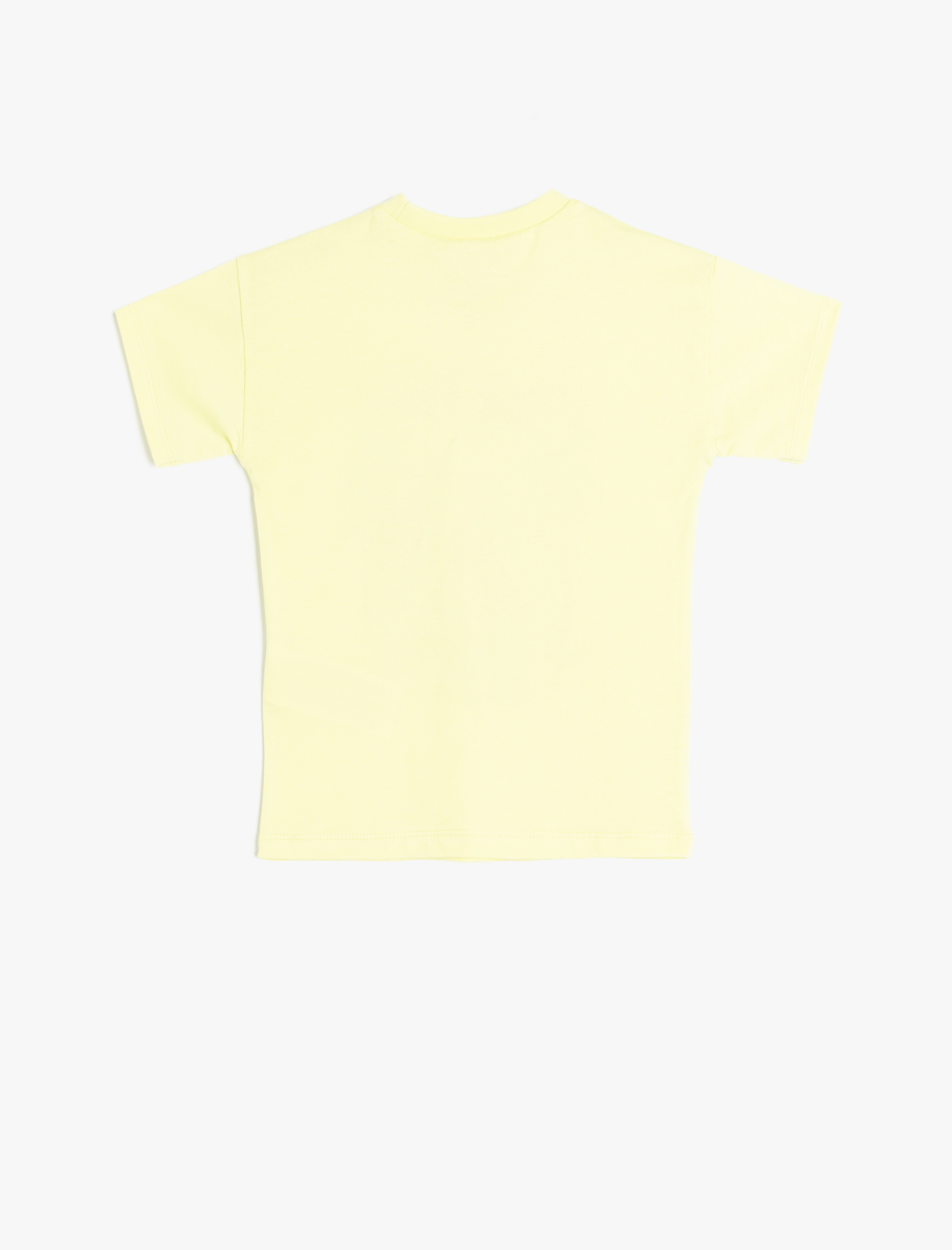  Erkek Bebek Dinozor Baskılı Bisiklet Yaka Kısa Kollu Pamuklu Tişört