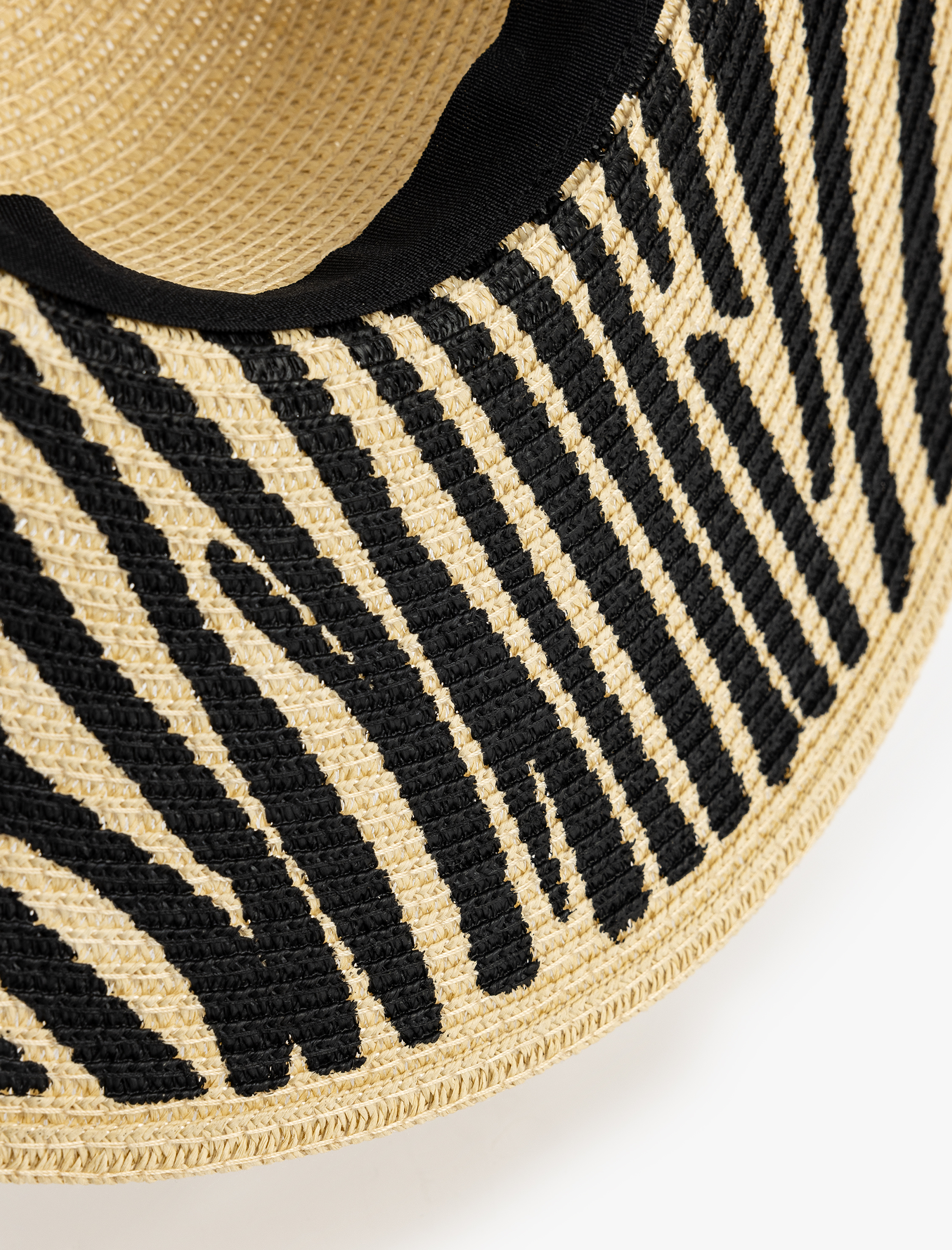  Kadın Bant Detaylı Hasır Şapka