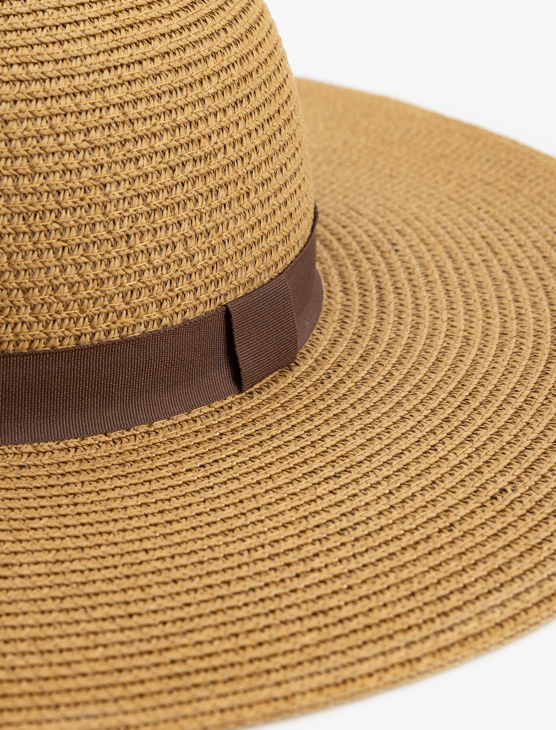  Kadın Bant Detaylı Hasır Şapka