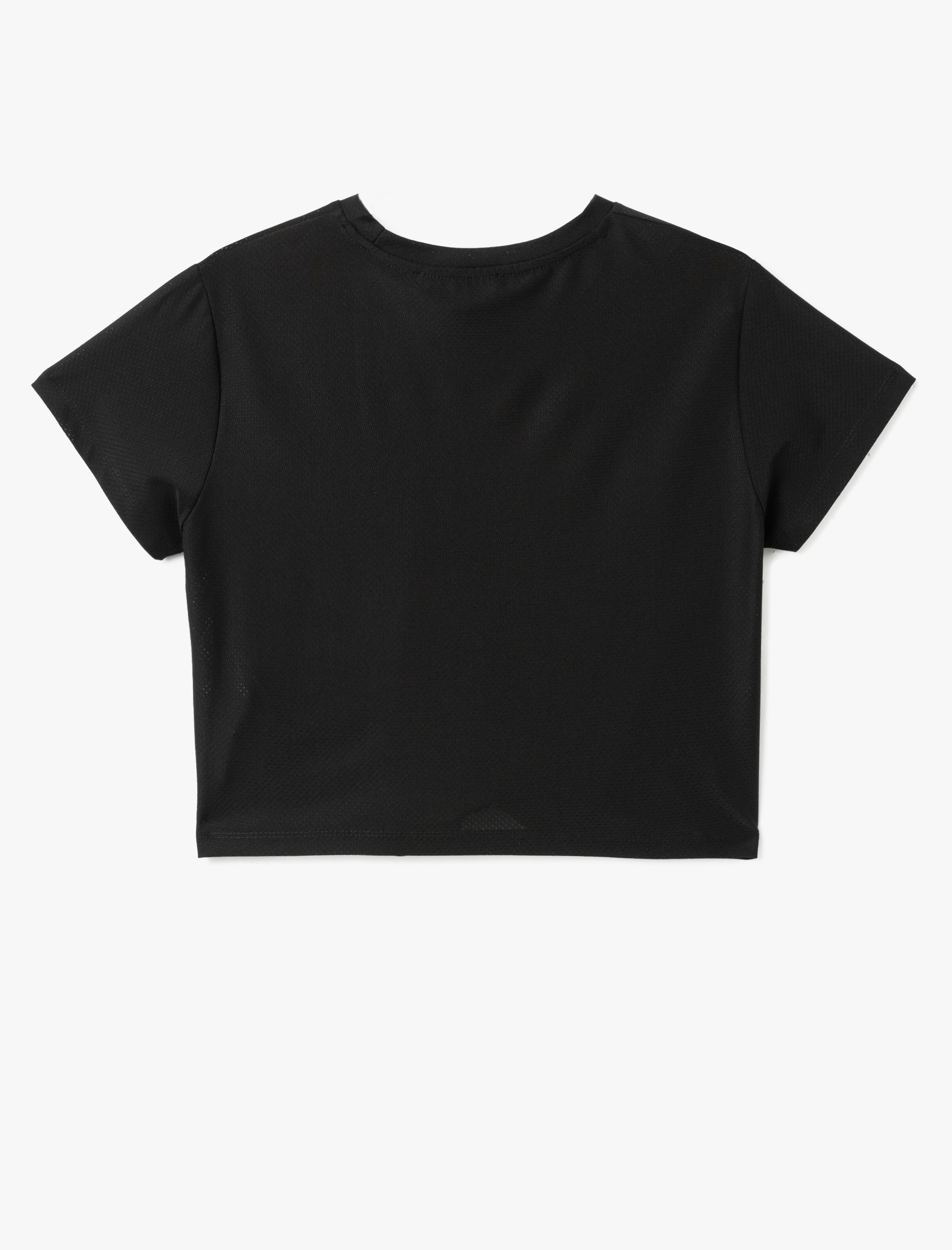   Kısa Kollu Bisiklet Yaka Basic Spor Tişört