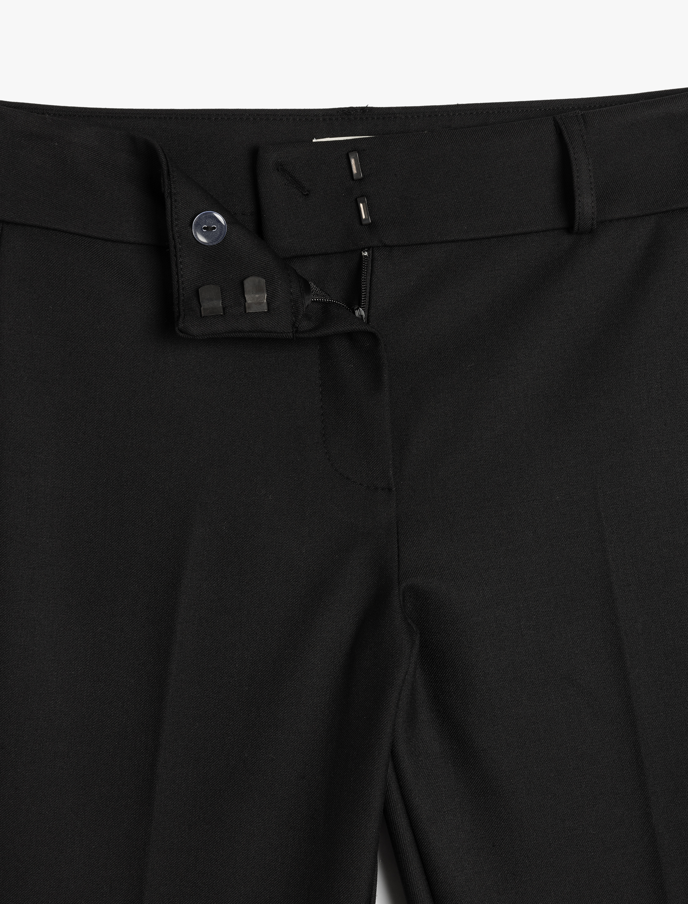   Standart Bel İspanyol Paça Kumaş Pantolon