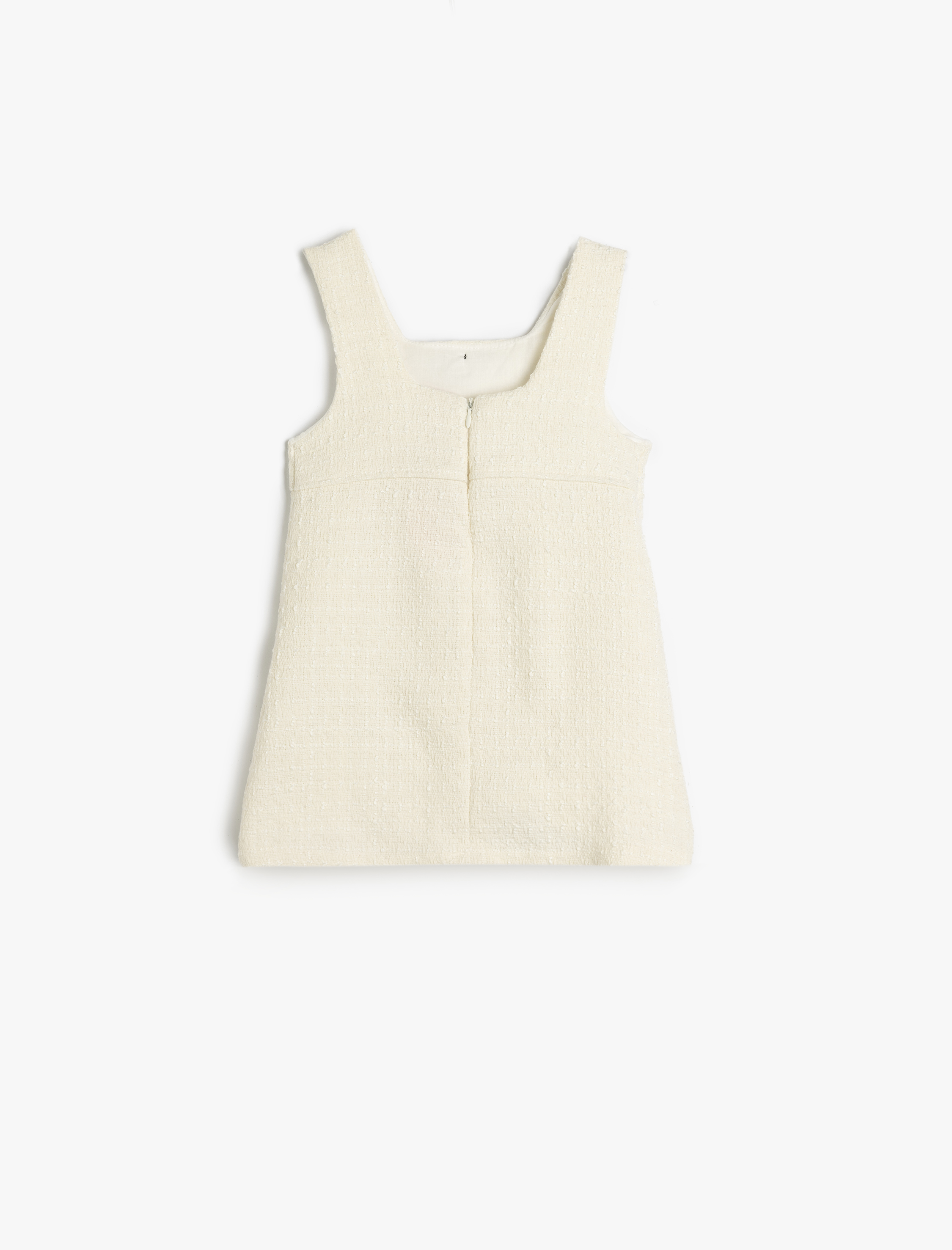  Kız Bebek Fiyonk Detaylı Askılı Jile Elbise