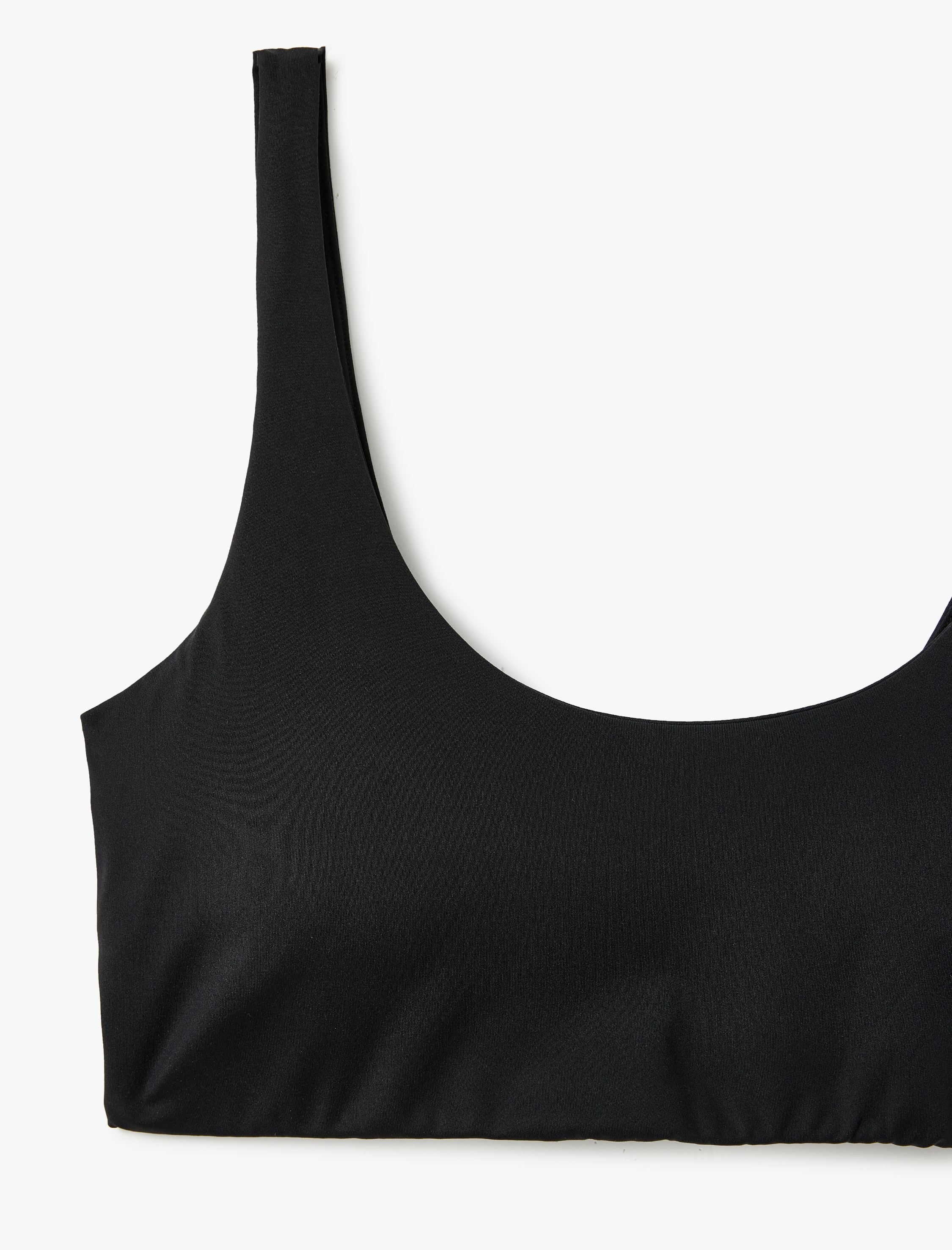   Kaplı U Yaka Kolsuz Sporcu Sütyeni