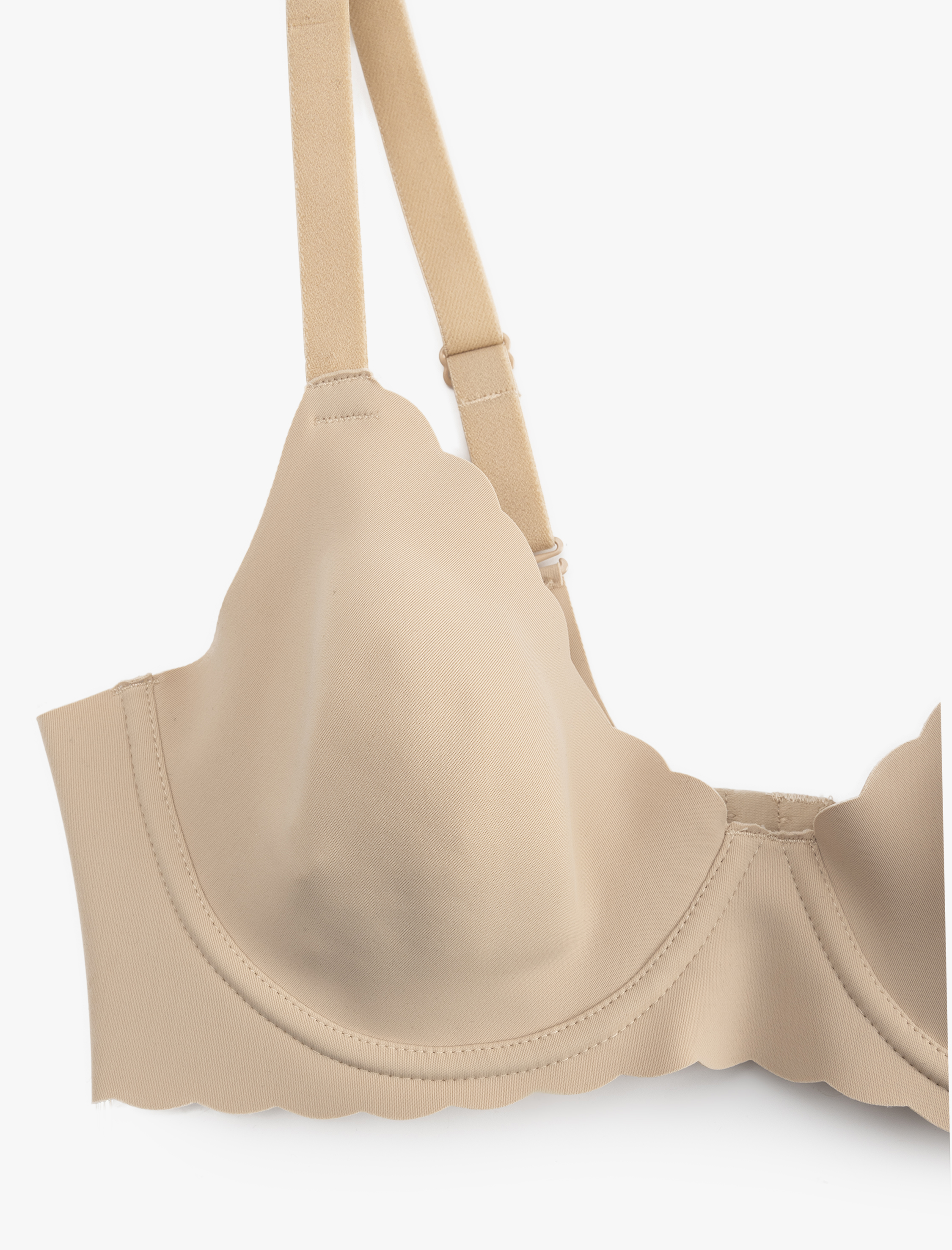   Vücudu Saran Nefes Alan Kumaş Dolgusuz Lazer Kesim Balenli Sütyen