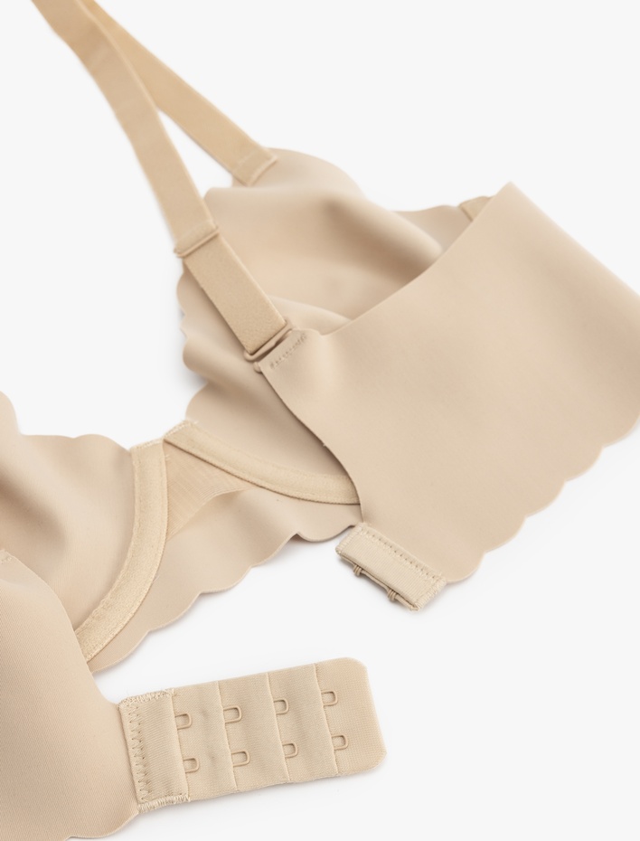  Vücudu Saran Nefes Alan Kumaş Dolgusuz Lazer Kesim Balenli Sütyen