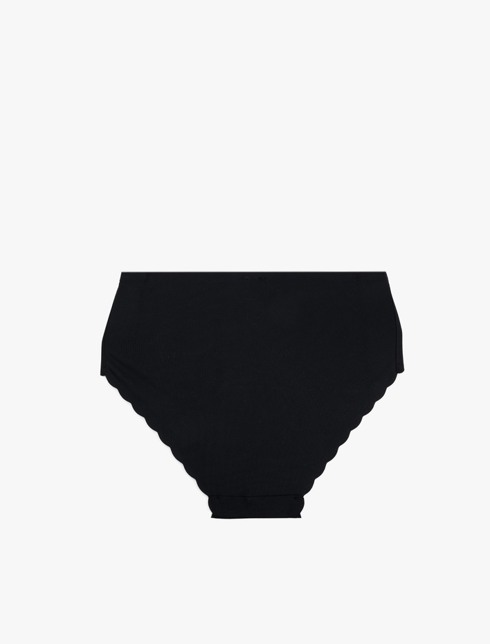  Vücudu Saran Hafif Kumaş Yüksek Bel Lazer Kesim Dikişsiz Külot